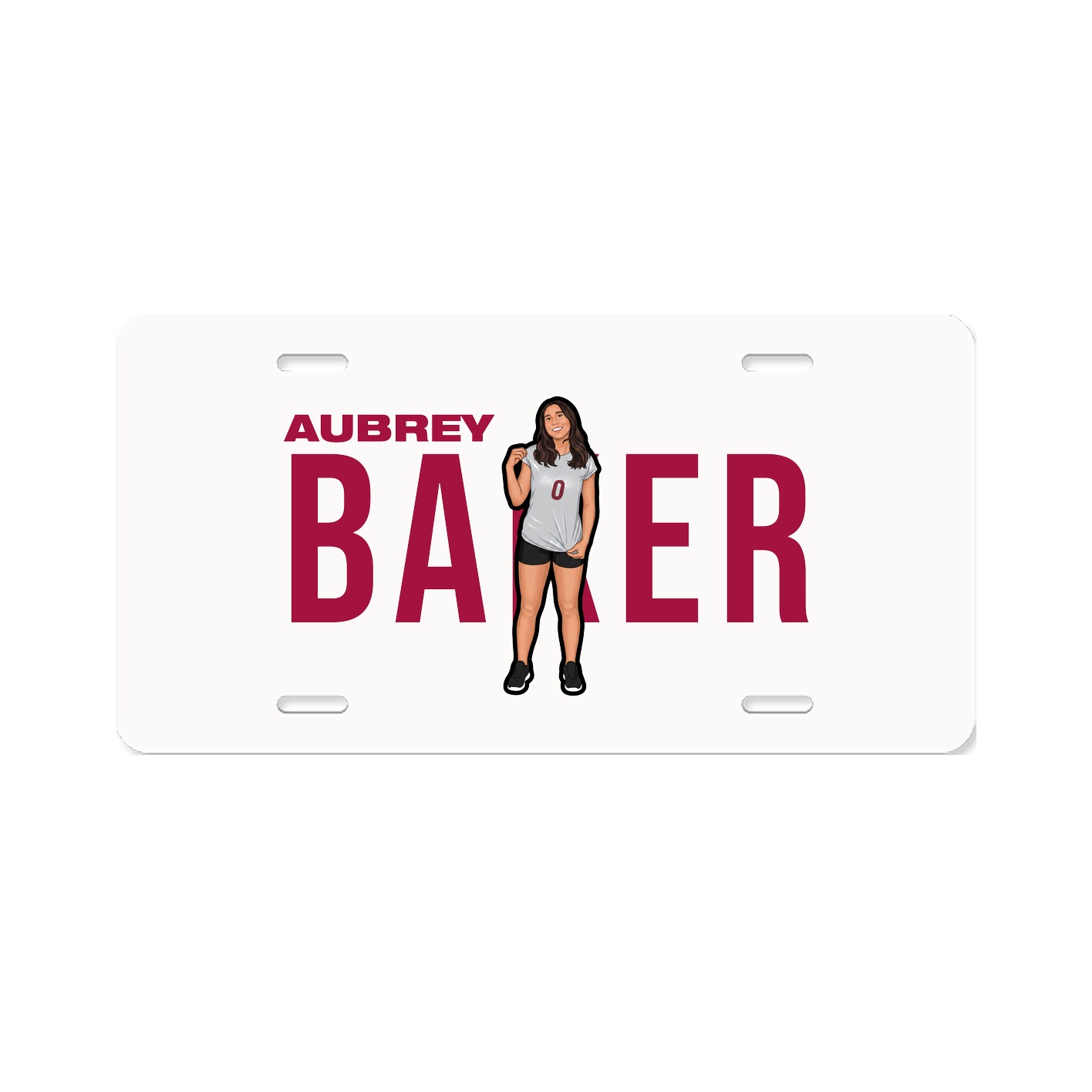 License Plate — Player Name in Classic