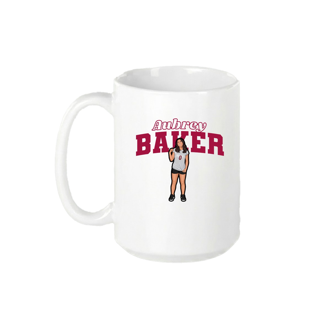 15oz Coffee Mug — Name Arch in White