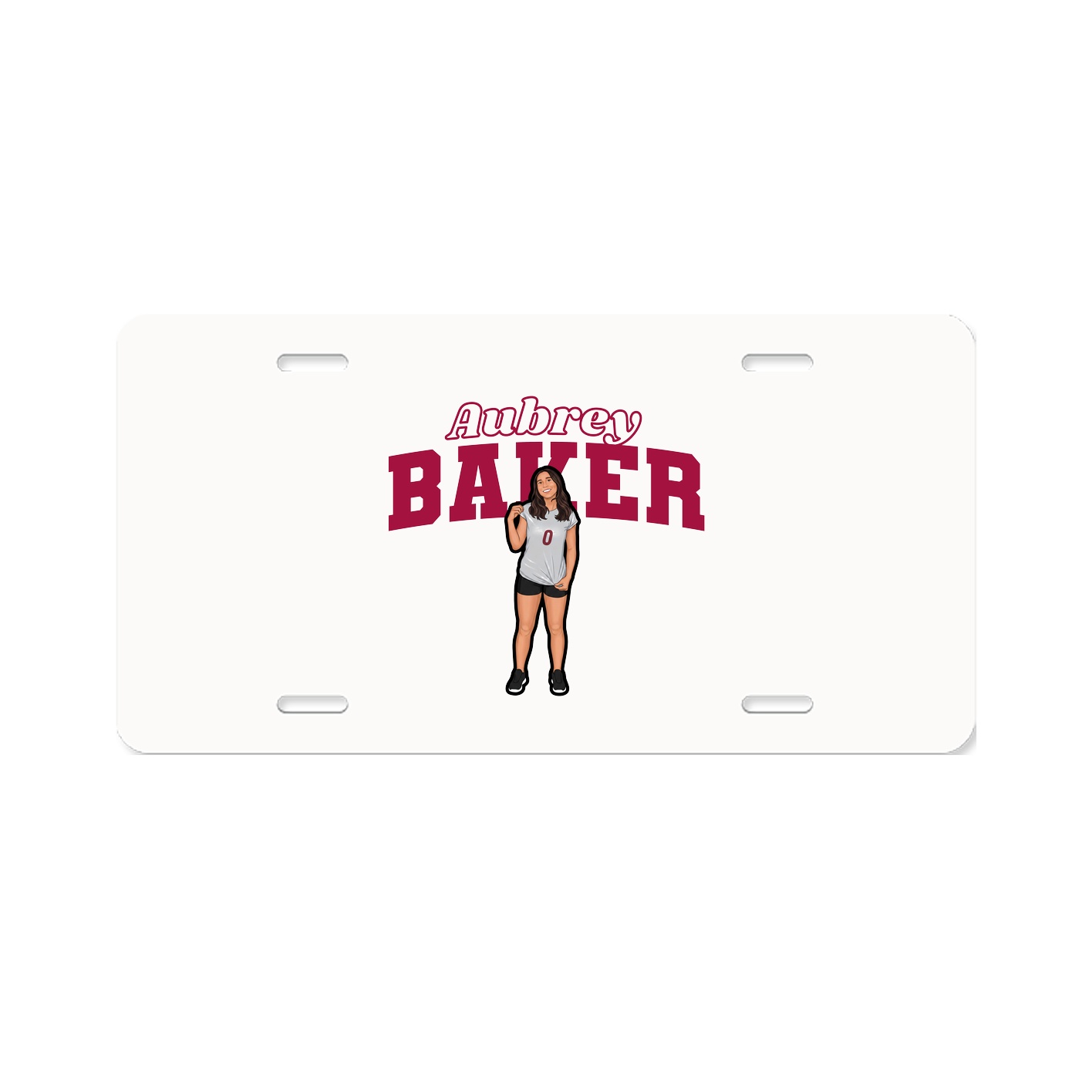License Plate — Name Arch in Classic