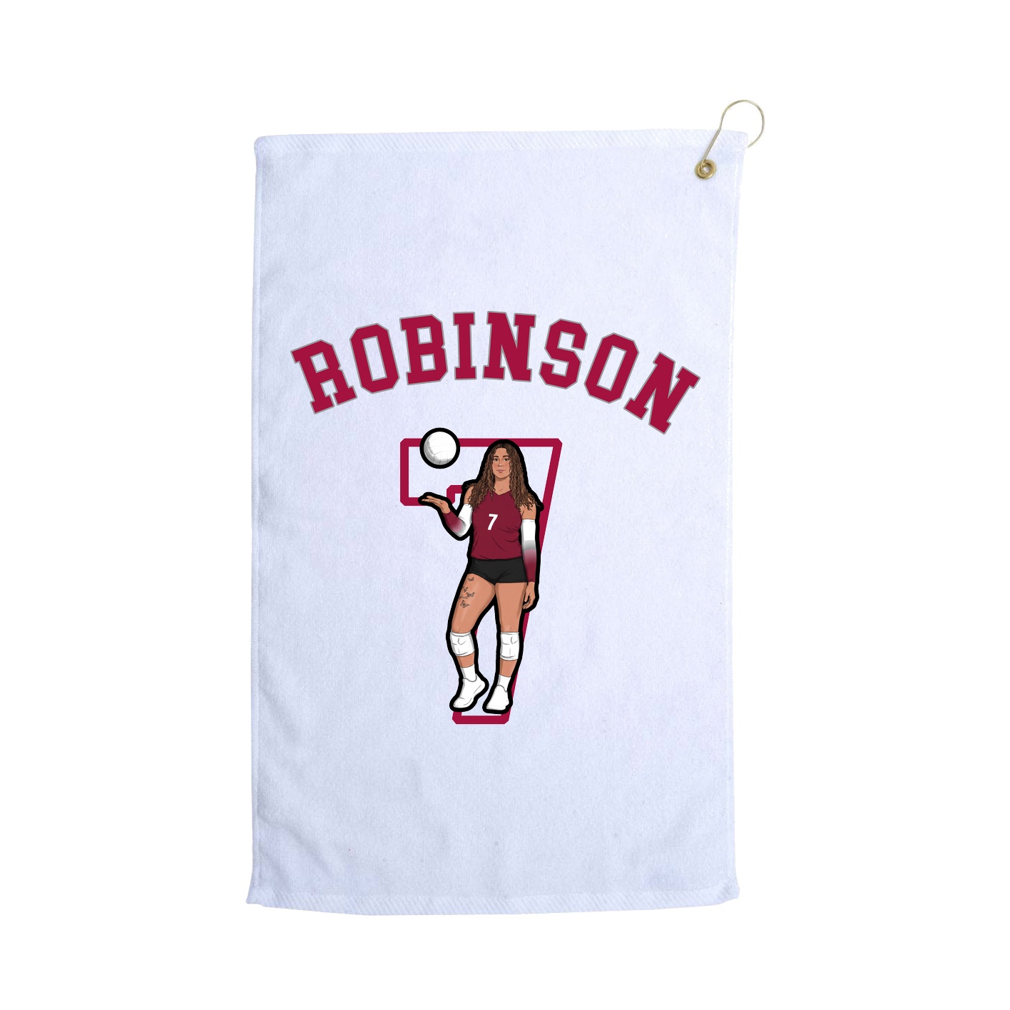 Golf Towel — Shirsey Arch in White