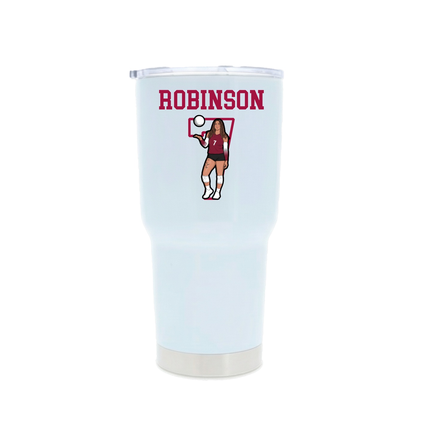 30oz Stainless Steel Tumbler — Shirsey in White