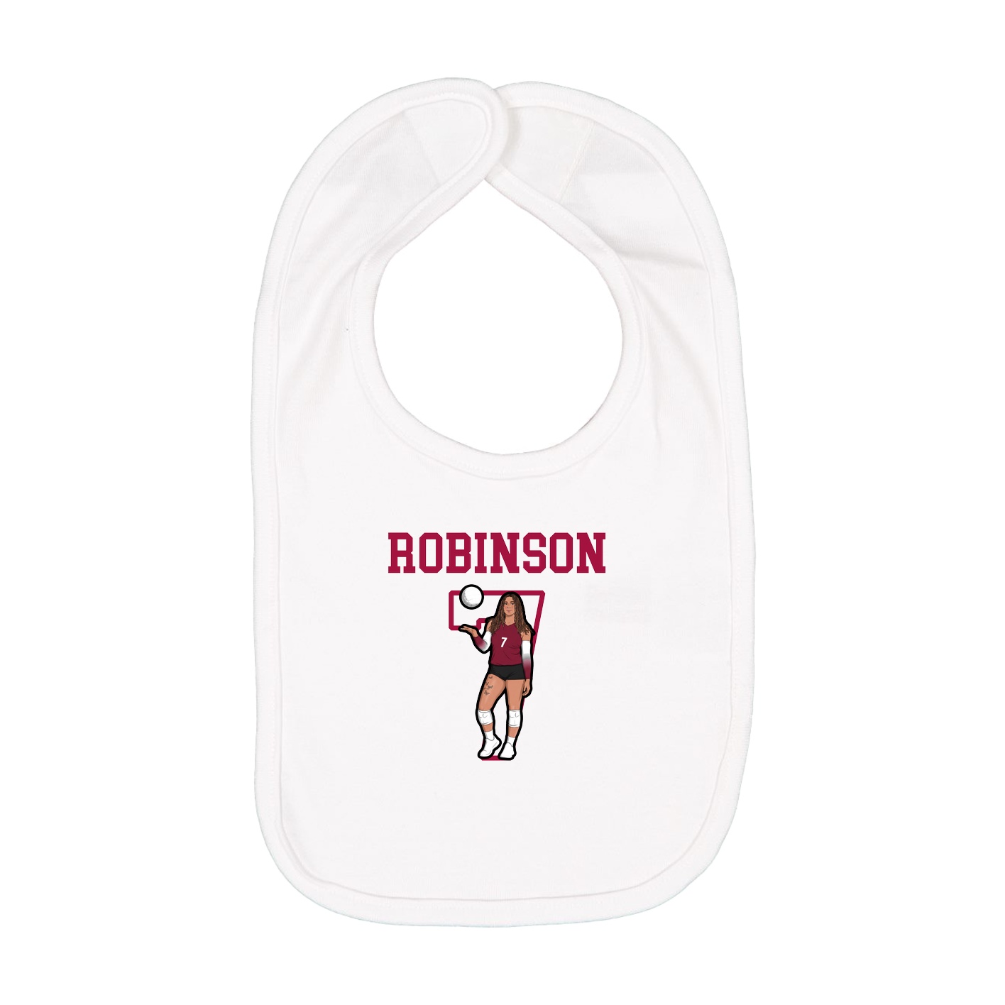 Infant Bib — Shirsey in White