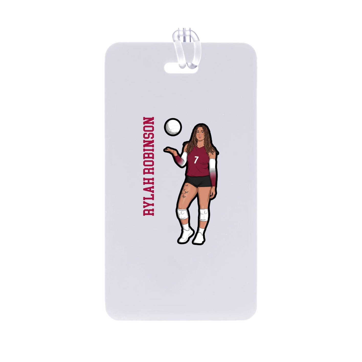 Bag Tag — Name Vertical in Classic