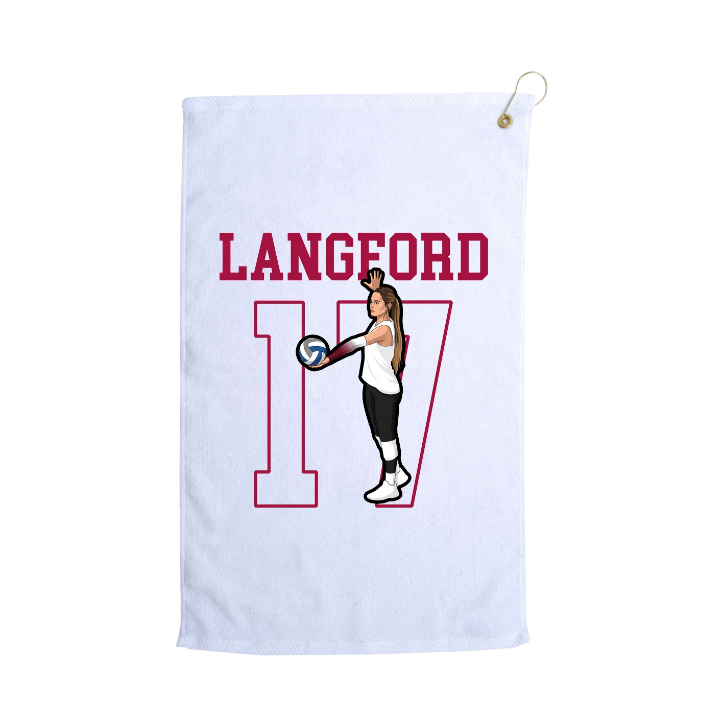 Golf Towel — Shirsey in White