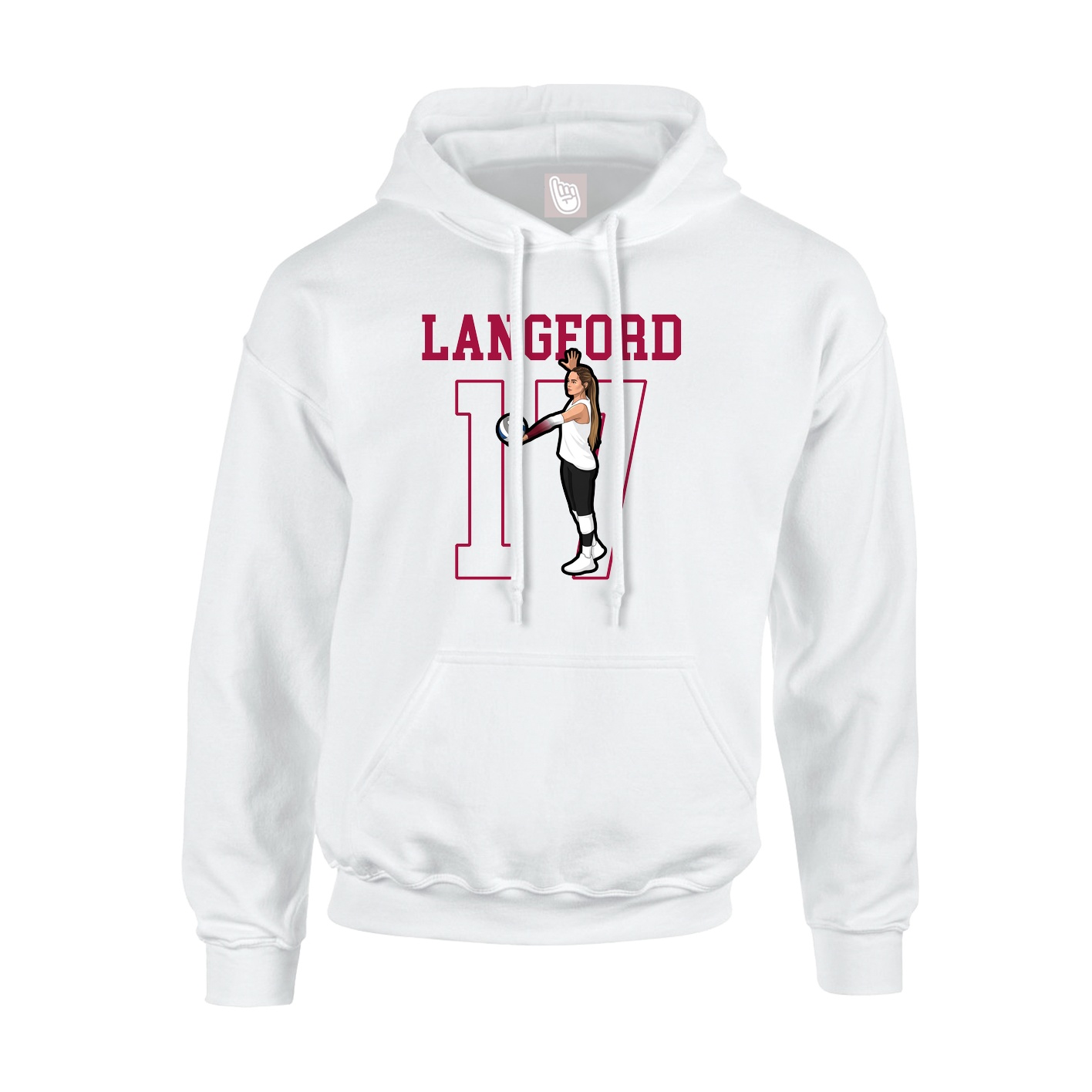 Hoodie — Shirsey in White