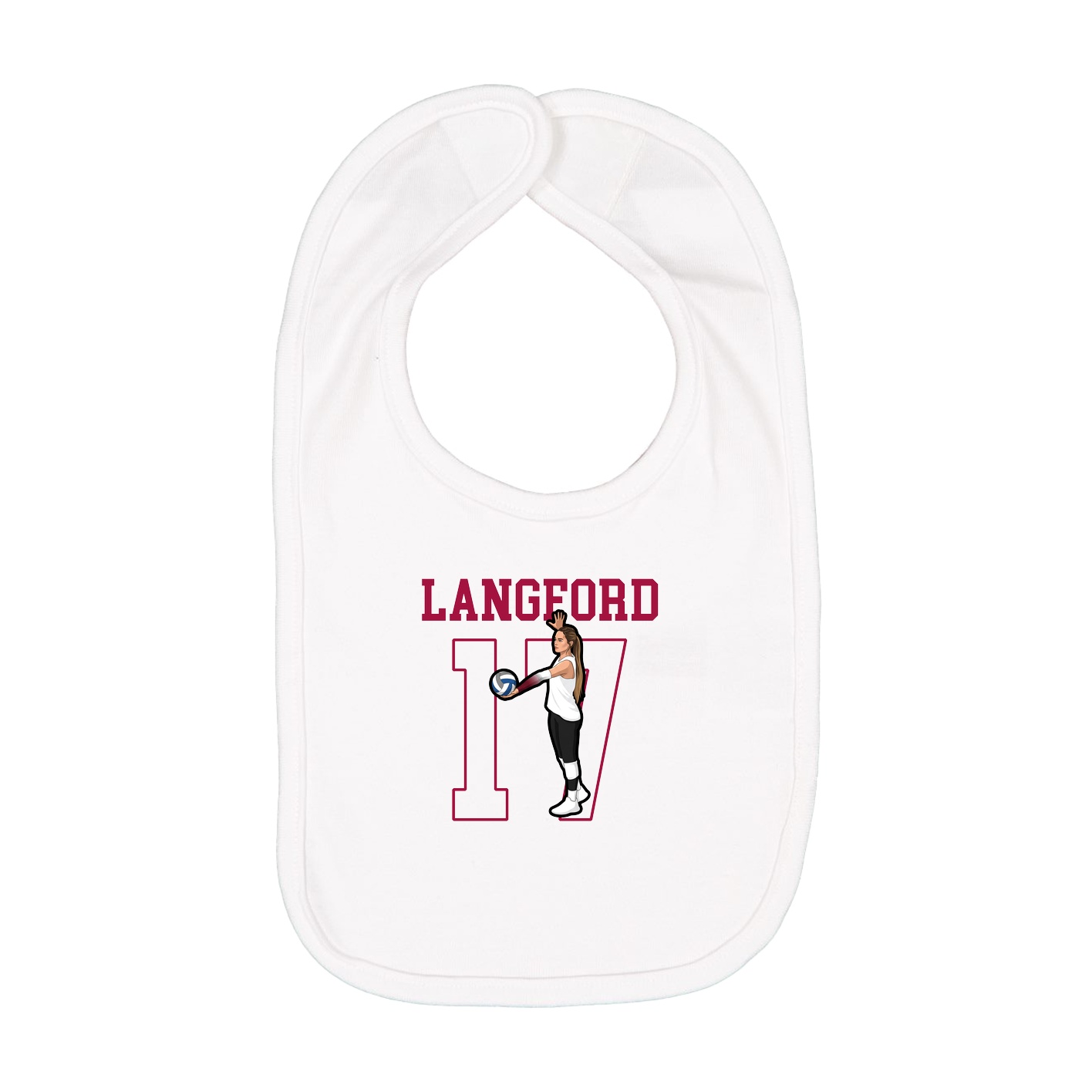 Infant Bib — Shirsey in White