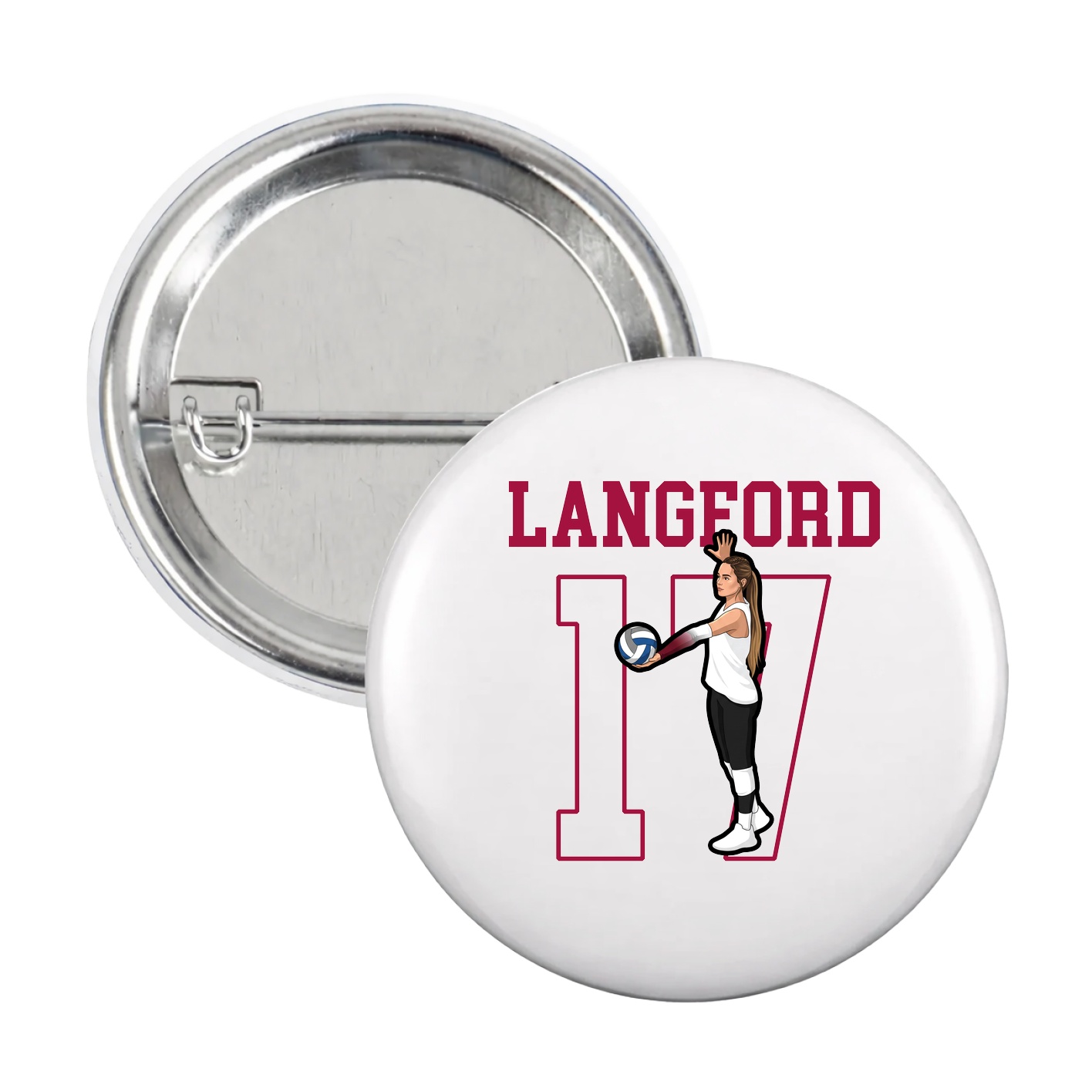 Game Day Button — Shirsey in White