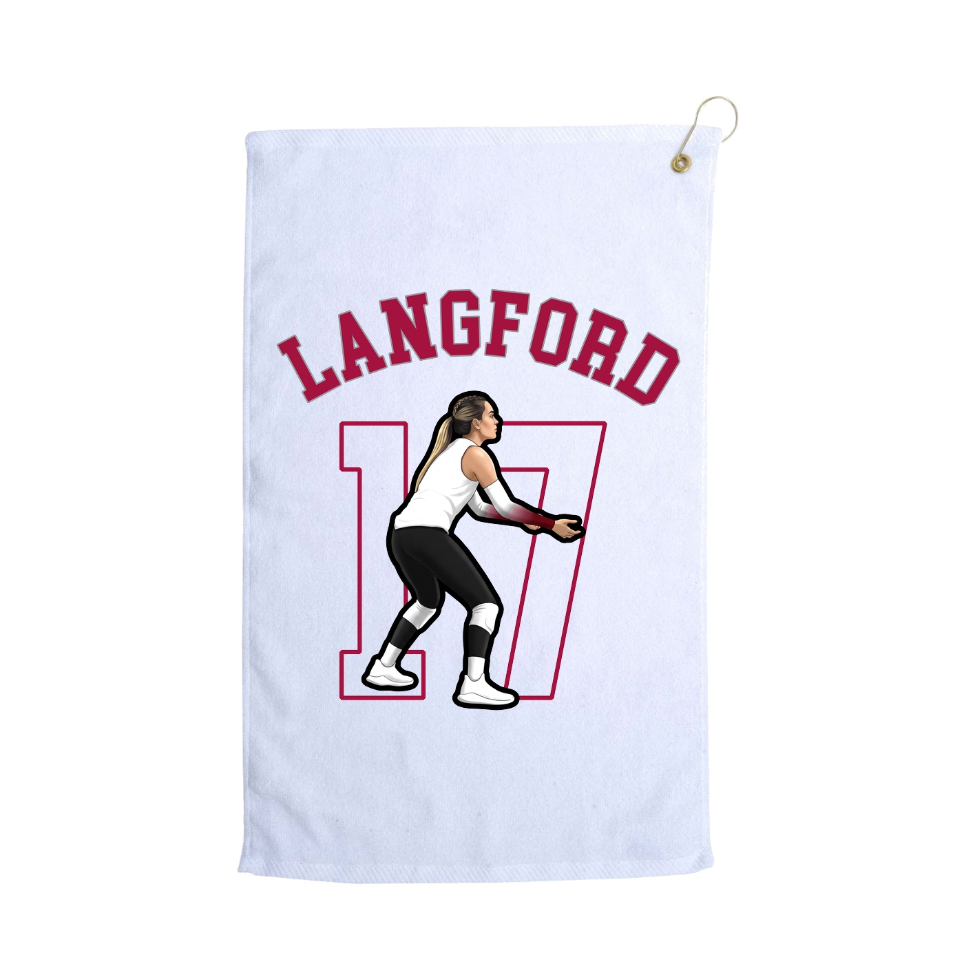 Golf Towel — Shirsey Arch in White