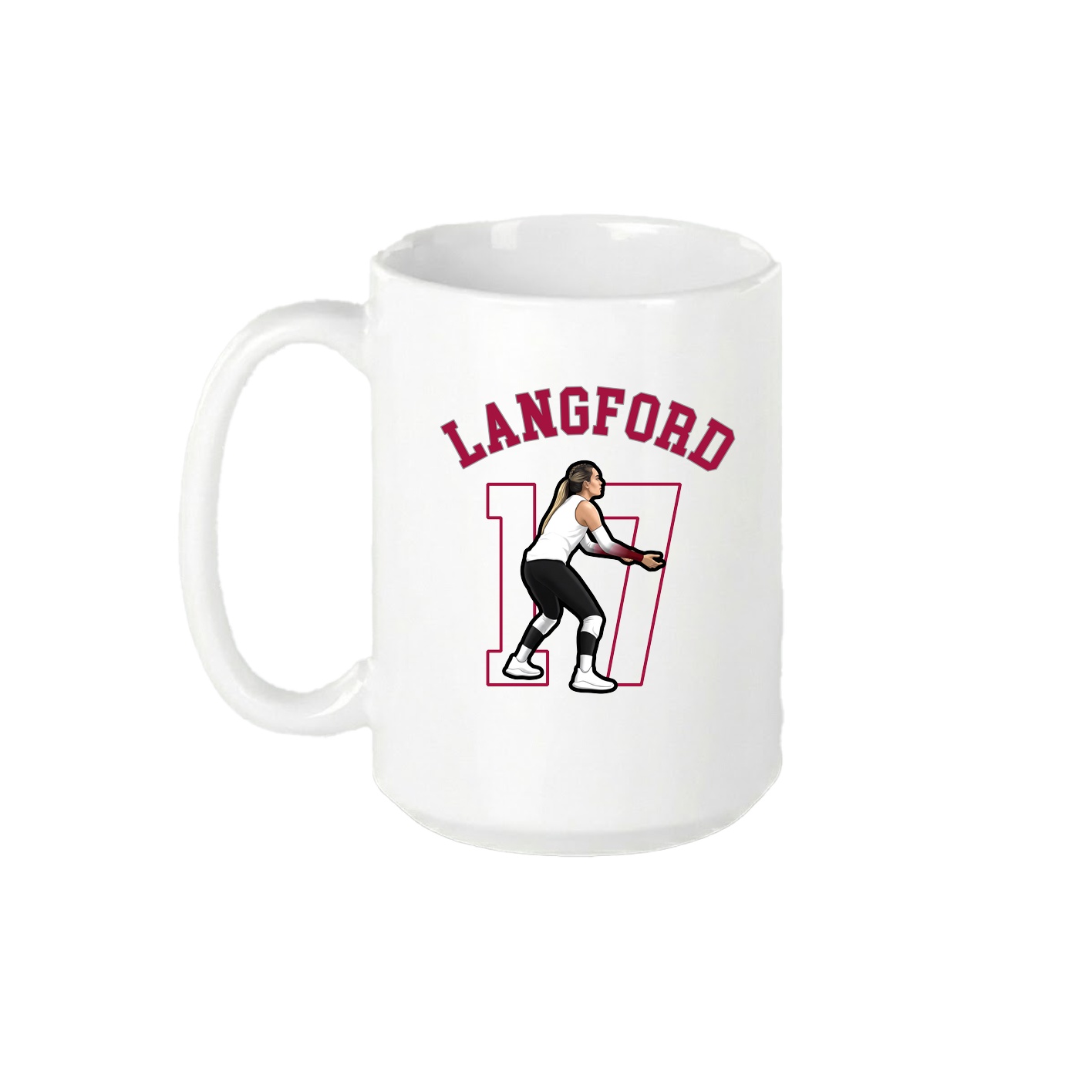 15oz Coffee Mug — Shirsey Arch in White