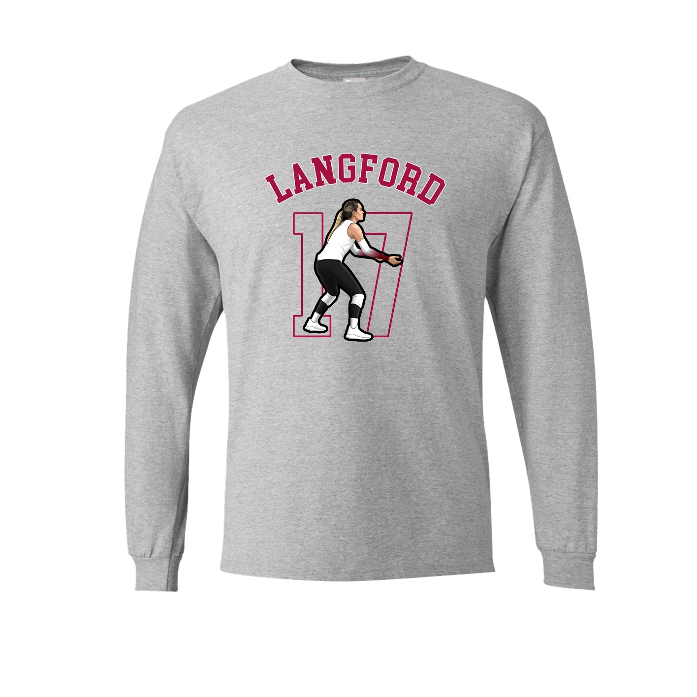 Long Sleeve Tee — Shirsey Arch in Grey