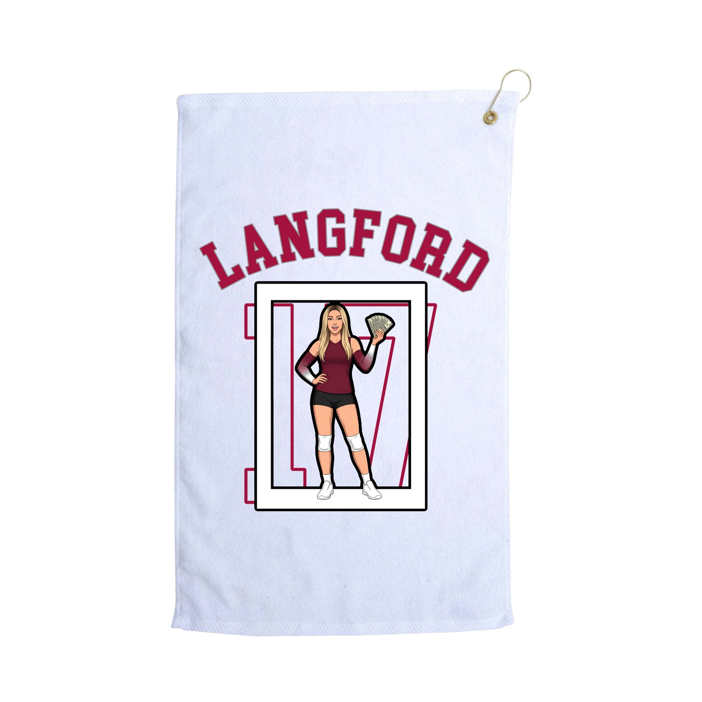 Golf Towel — Shirsey Arch in White