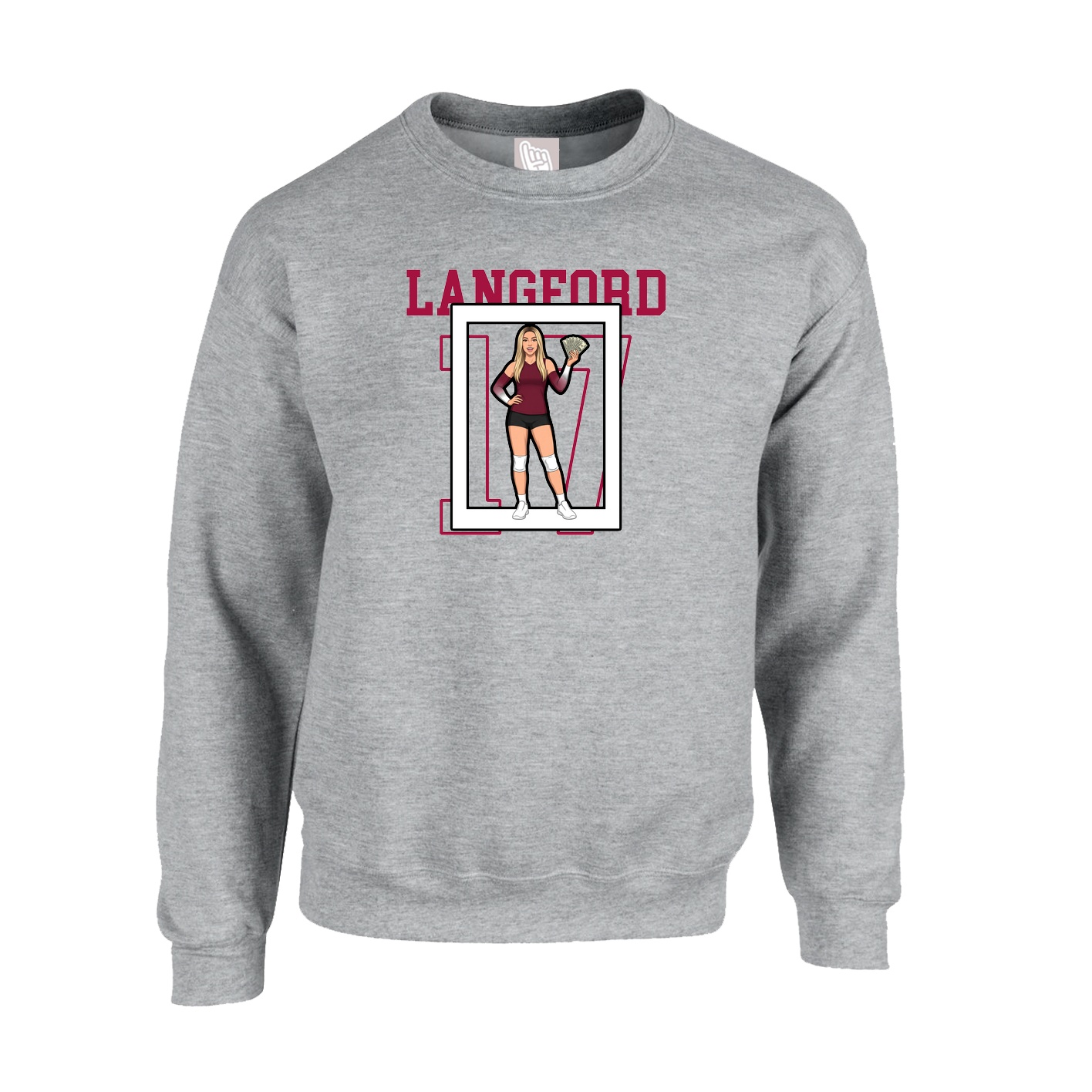 Fleece Crew — Shirsey in Grey