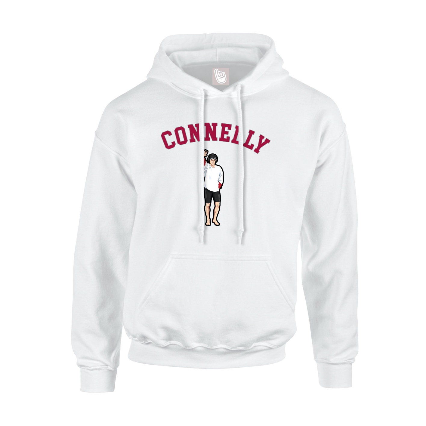 Youth Hoodie — Shirsey Arch in White