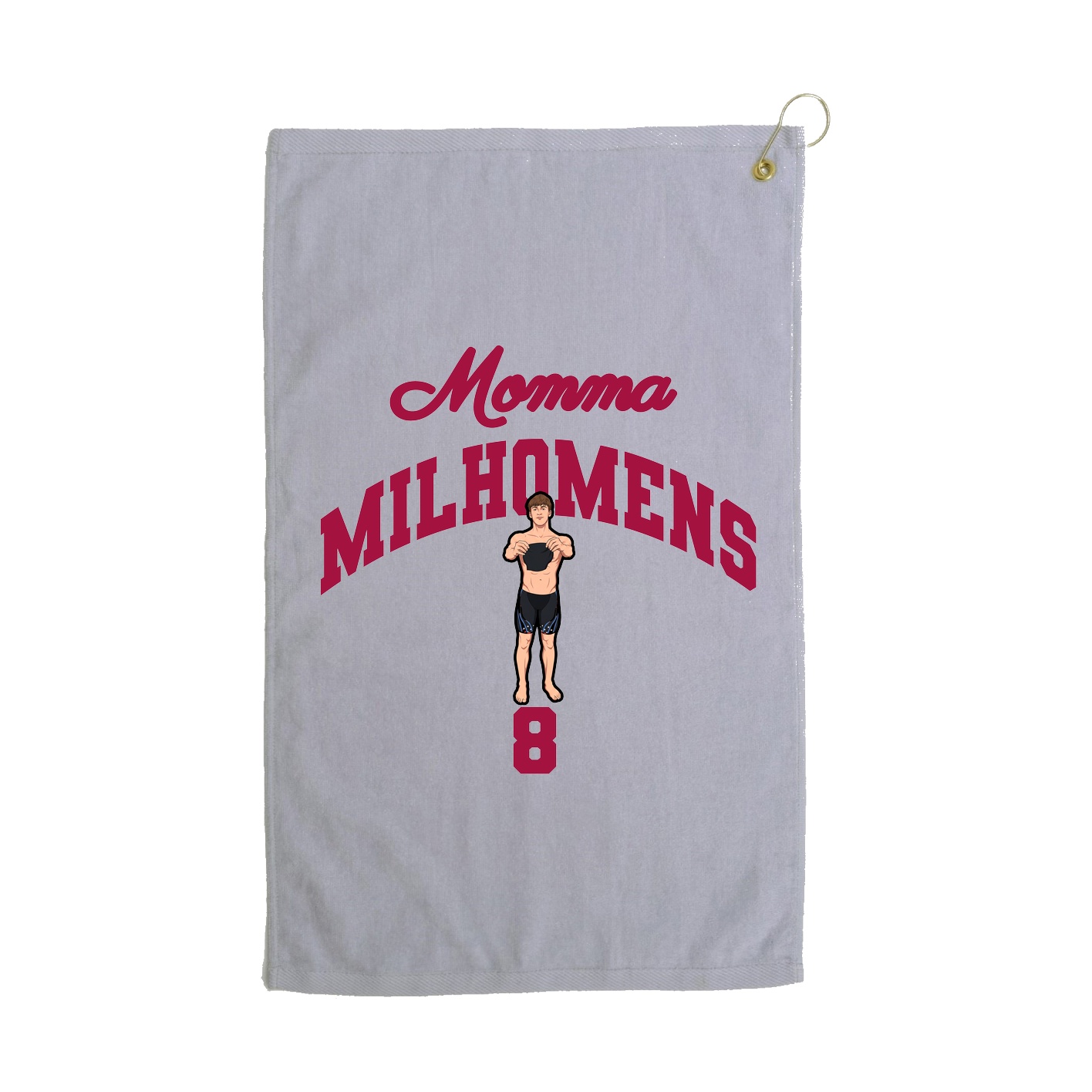 Golf Towel — Mothers Day Arch in Grey