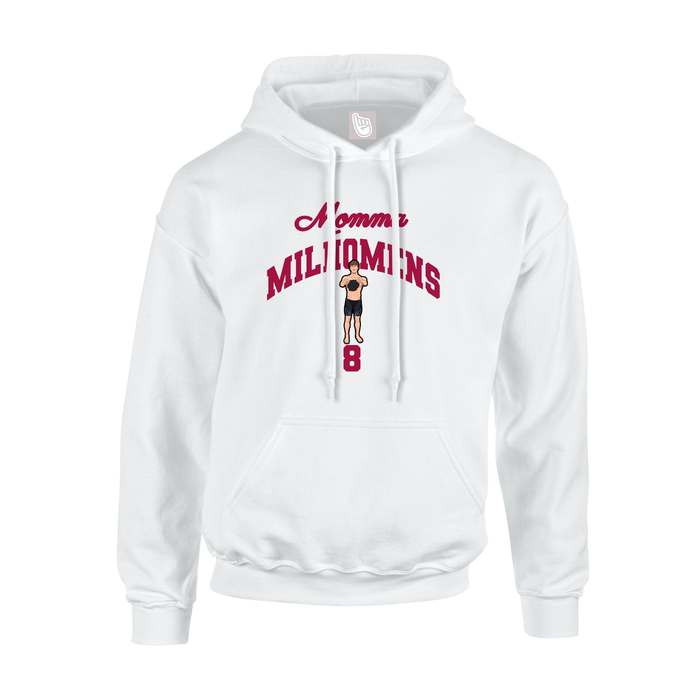 Youth Hoodie — Mothers Day Arch in White