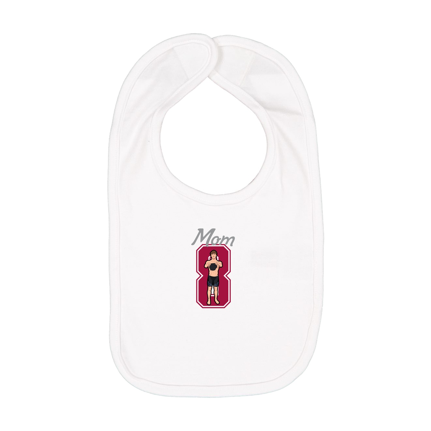 Infant Bib — Mothers Day Shirsey in White
