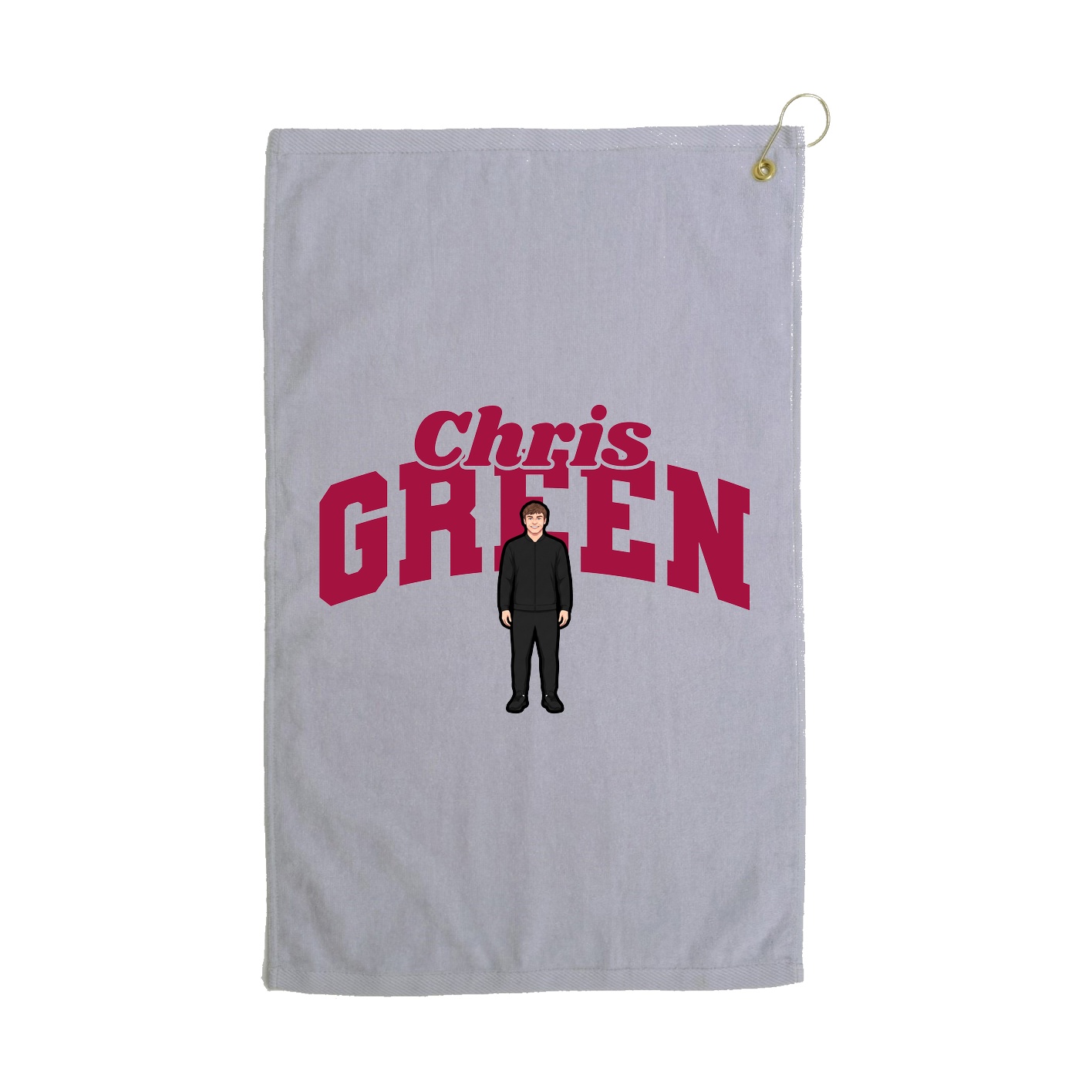 Golf Towel — Signature Arch in Grey
