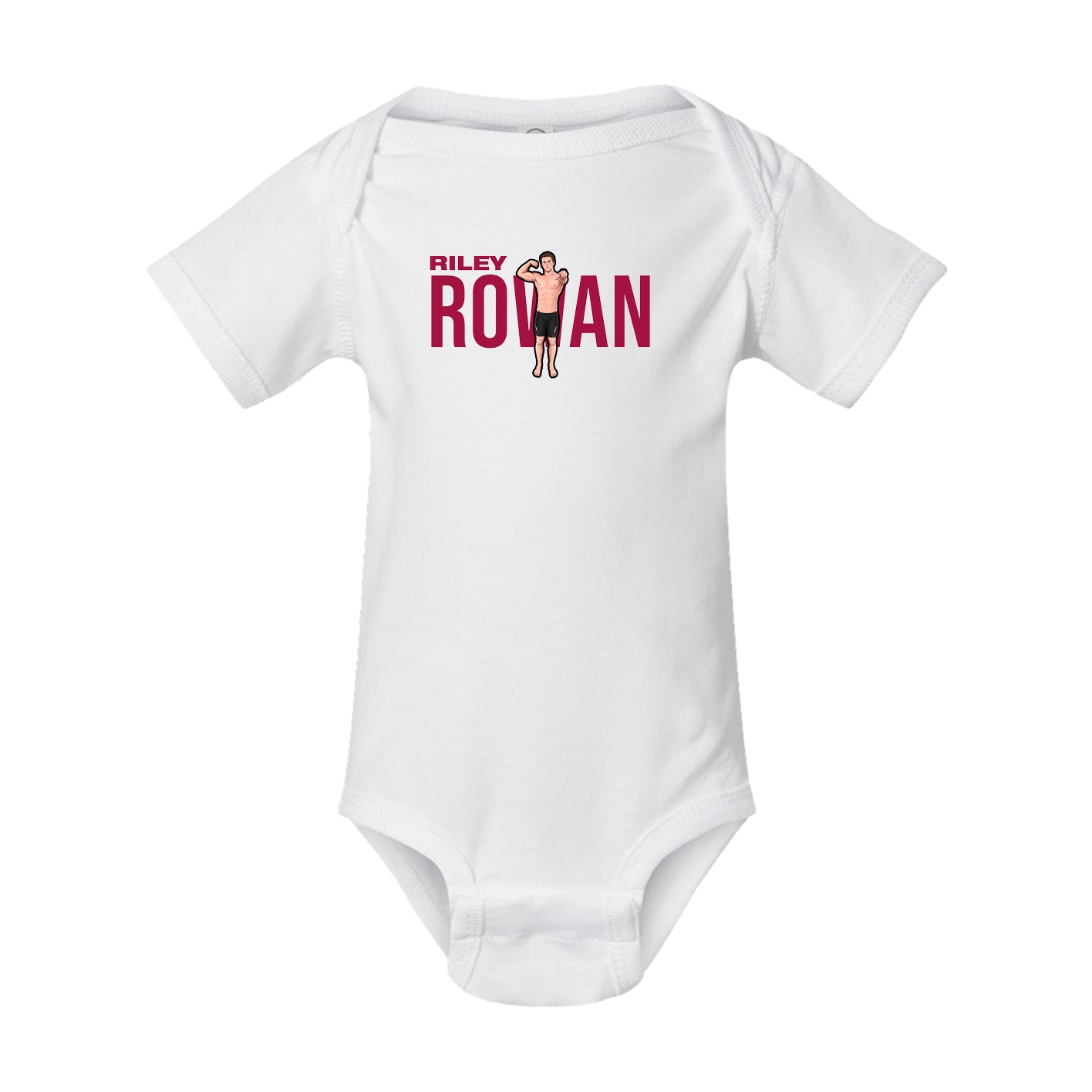 Baby Onesie — Player Name in White