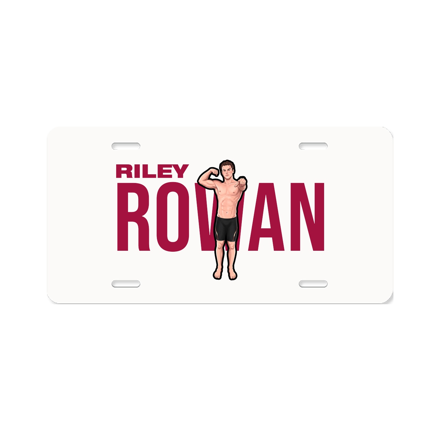 License Plate — Player Name in Classic