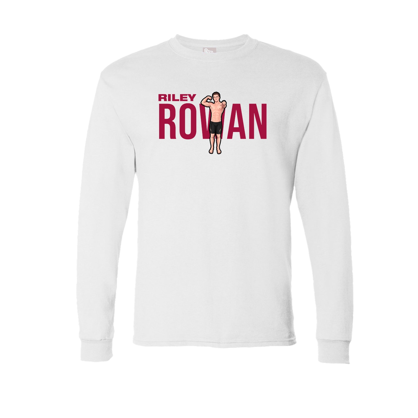 Long Sleeve Tee — Player Name in White