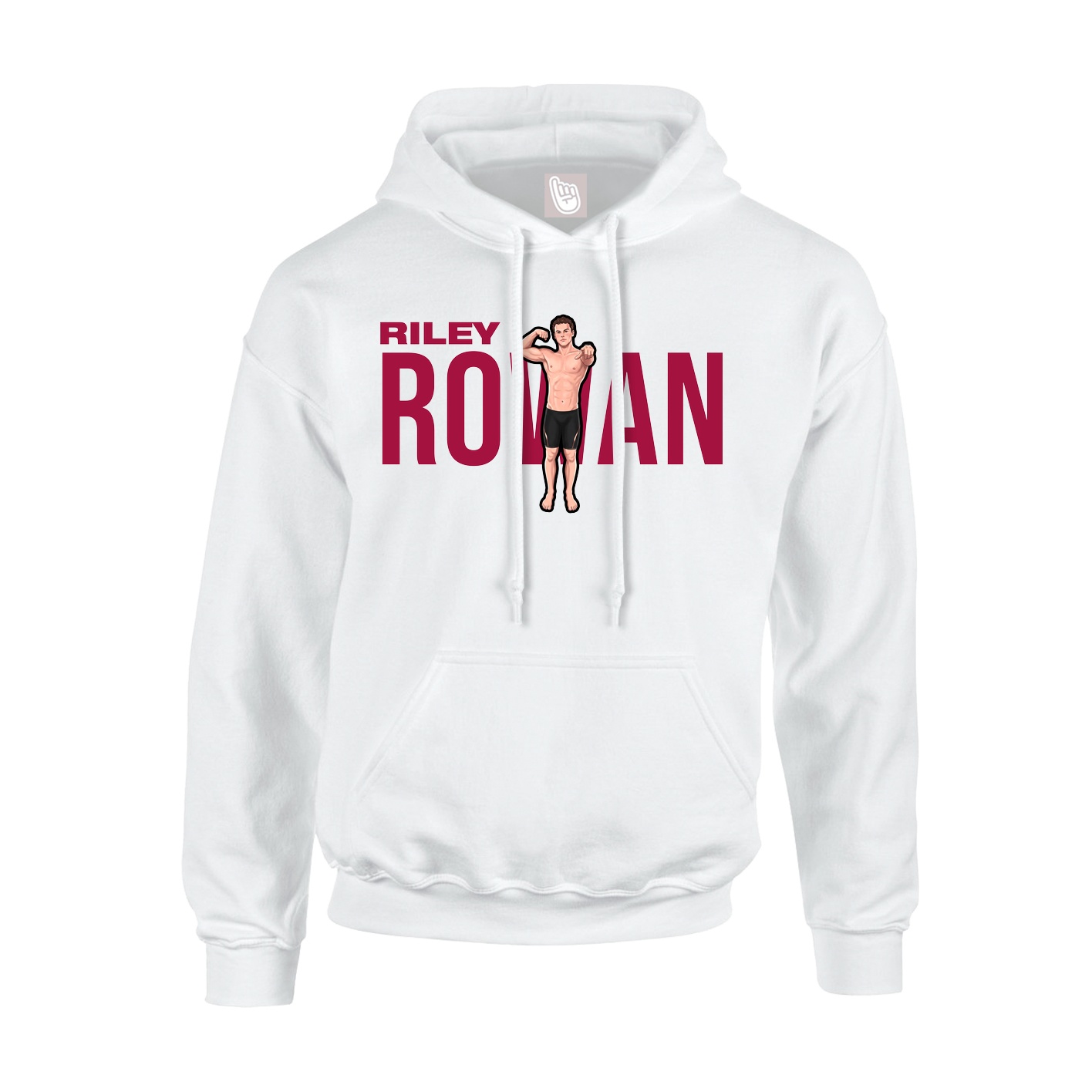 Youth Hoodie — Player Name in White