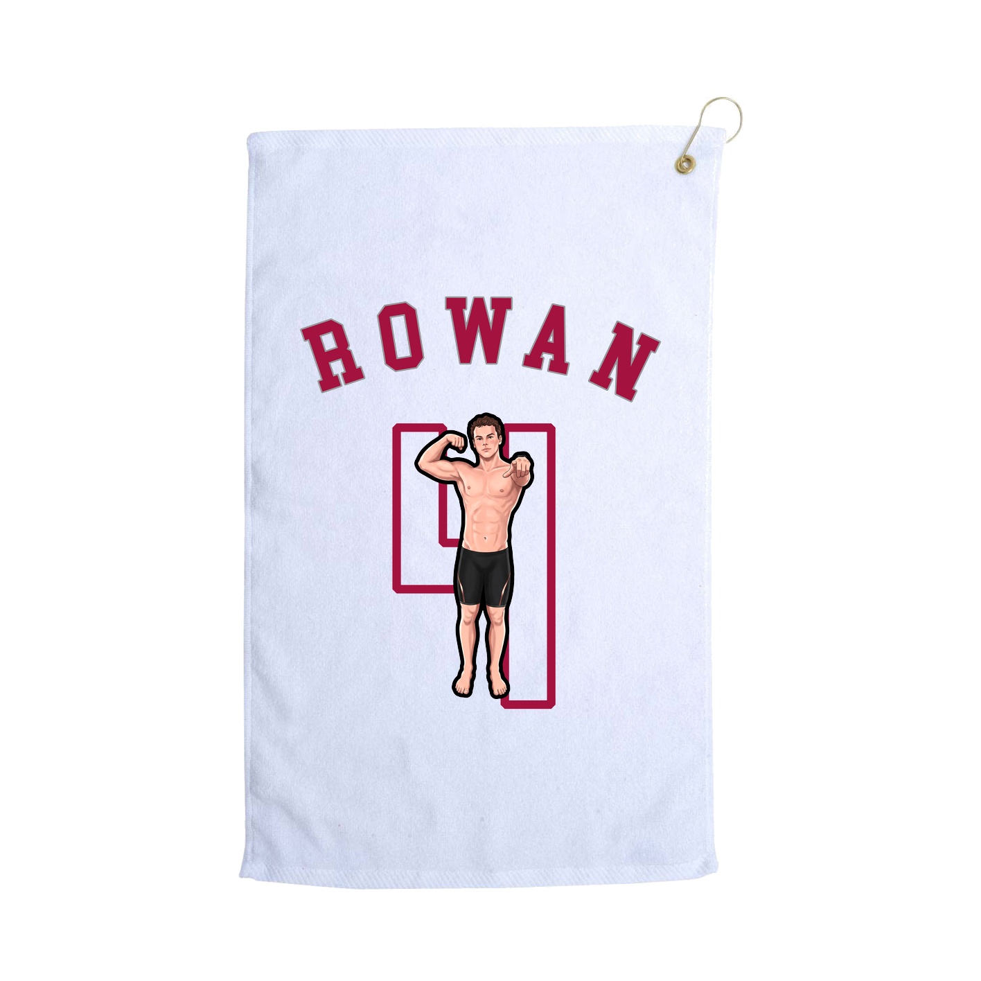 Golf Towel — Shirsey Arch in White
