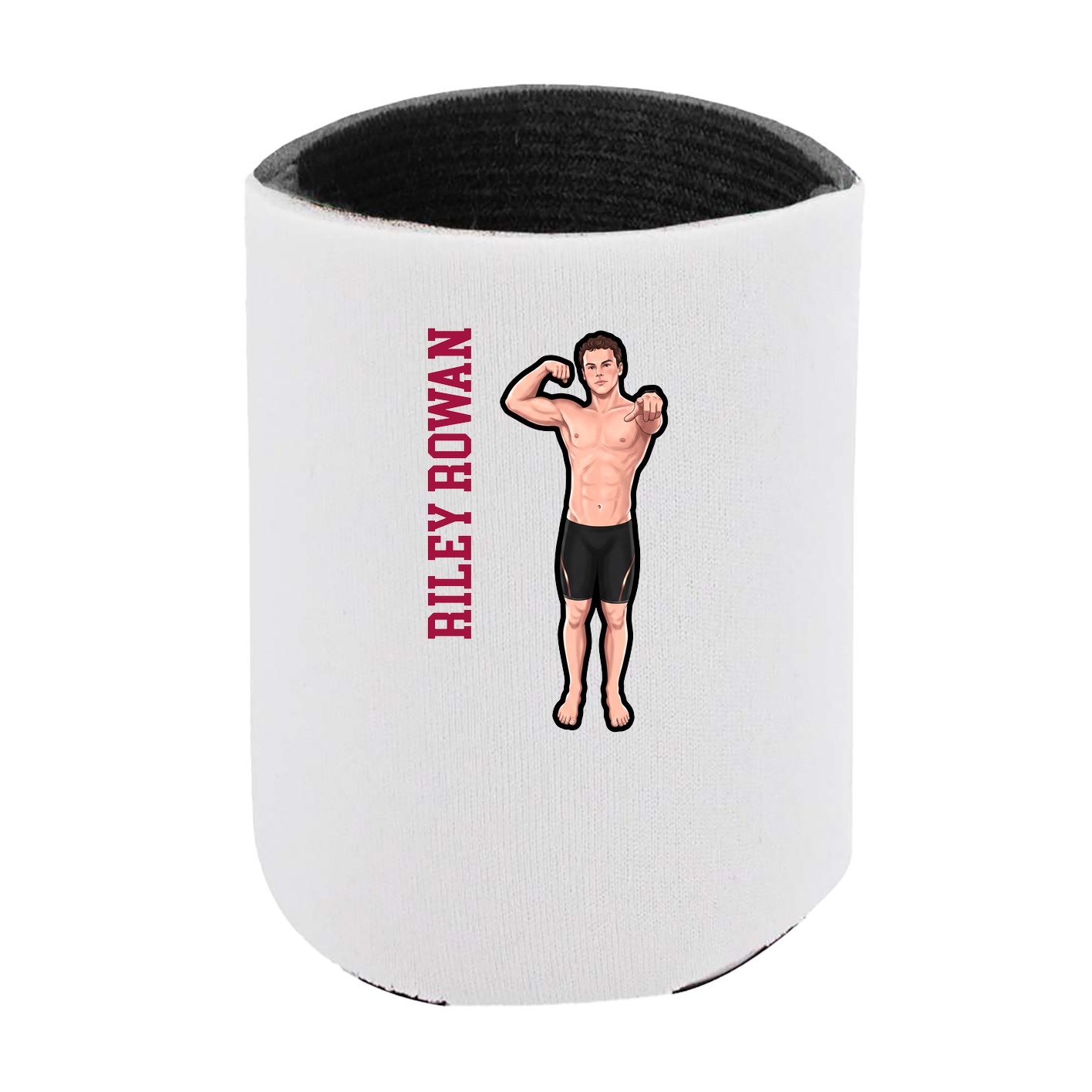 Can Holder — Name Vertical in White