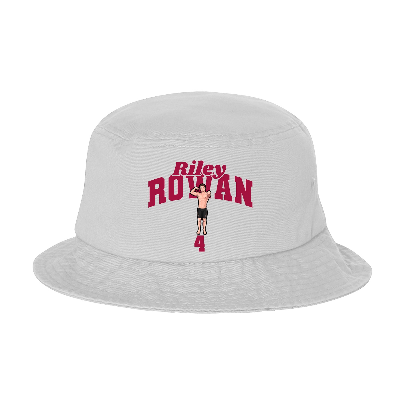 Bucket Cap — Signature Arch in White