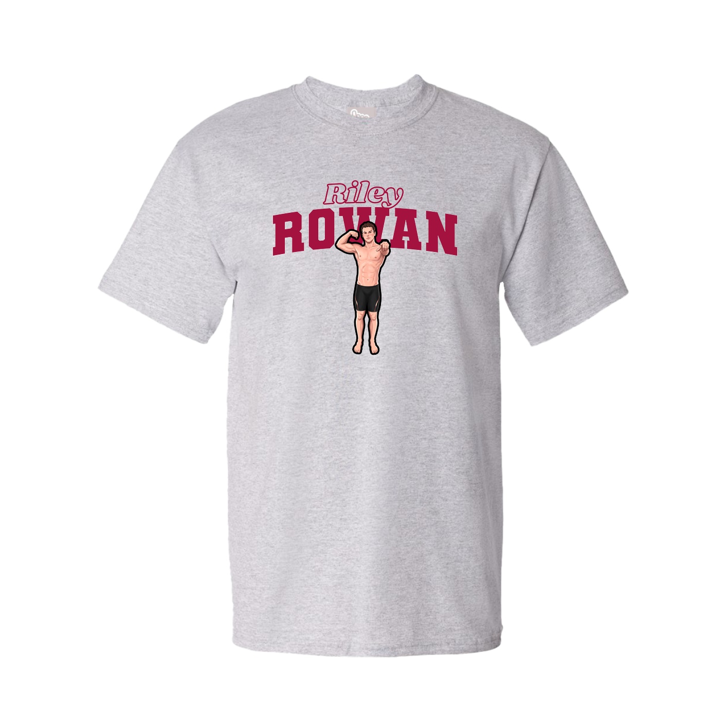 Youth Tee — Name Arch in Grey