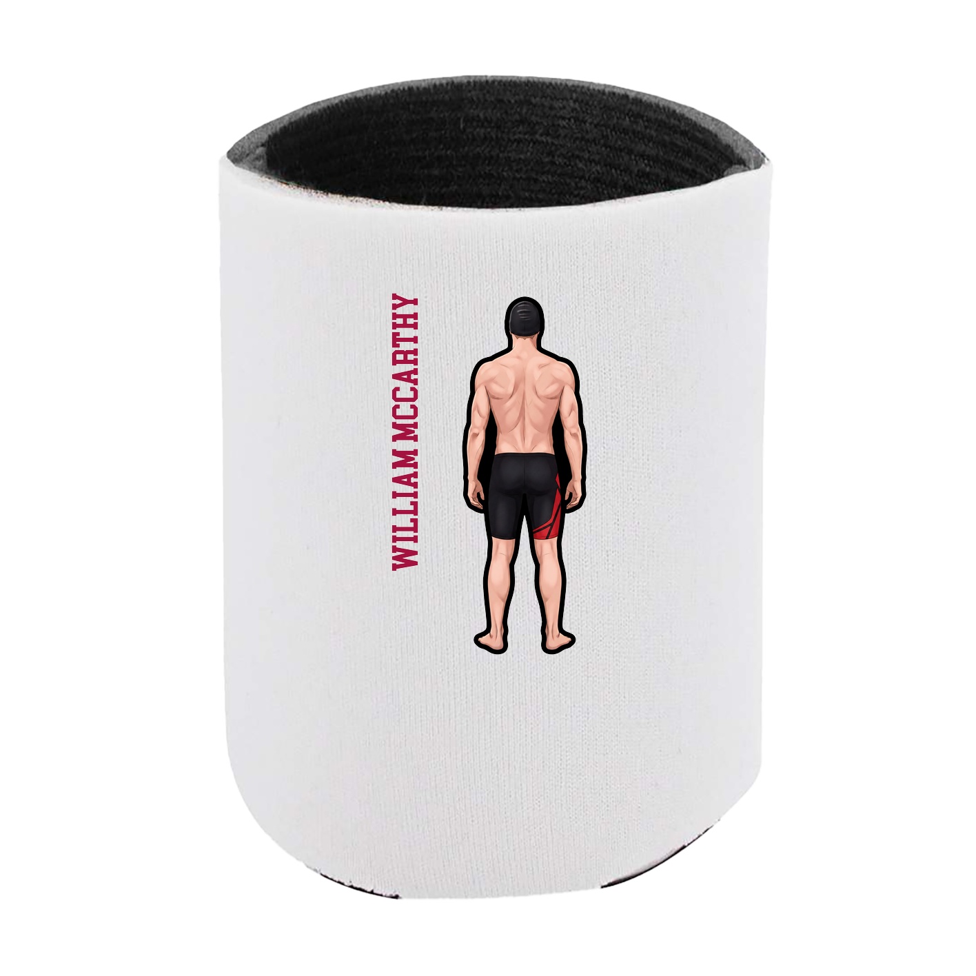 Can Holder — Name Vertical in White