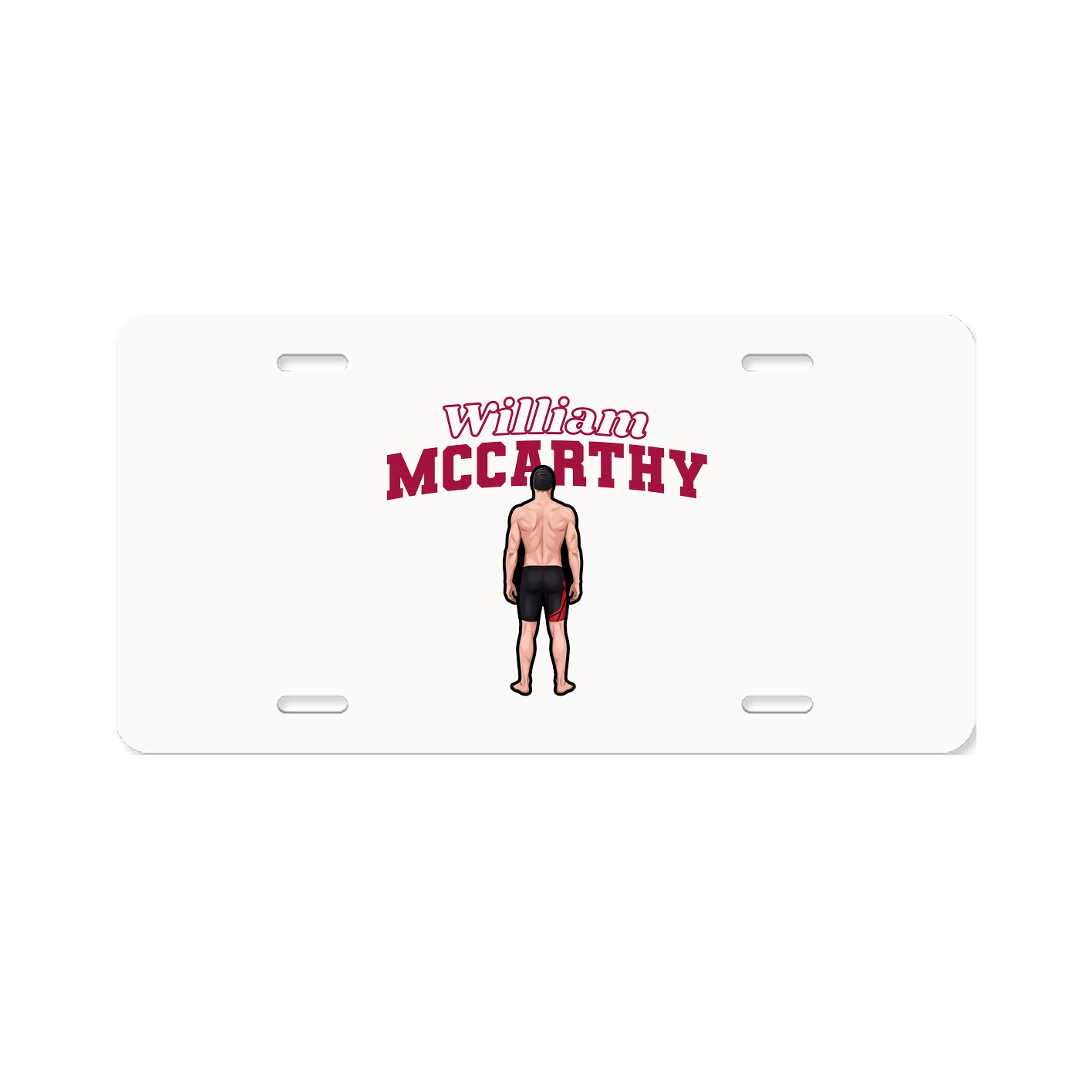 License Plate — Name Arch in Classic