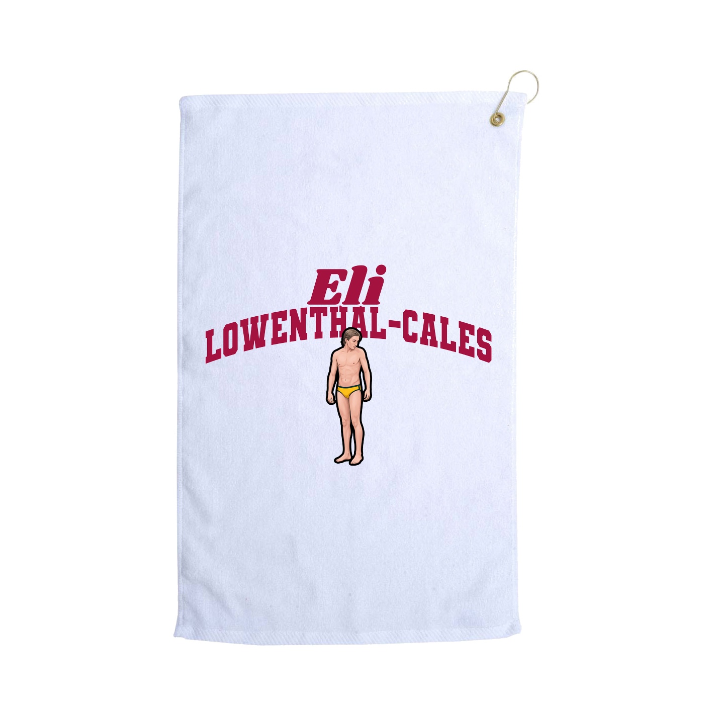 Golf Towel — Signature Arch in White