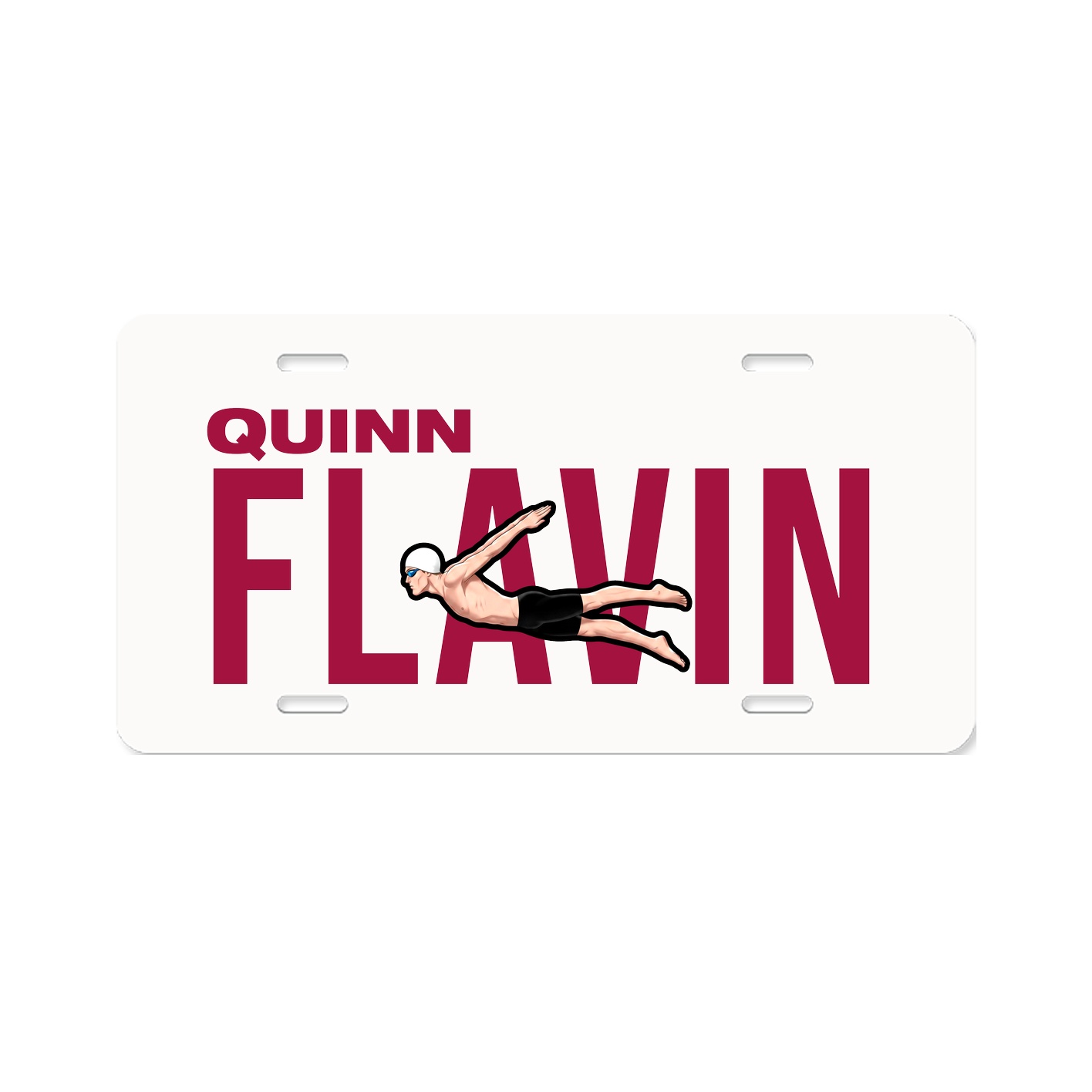 License Plate — Player Name in Classic