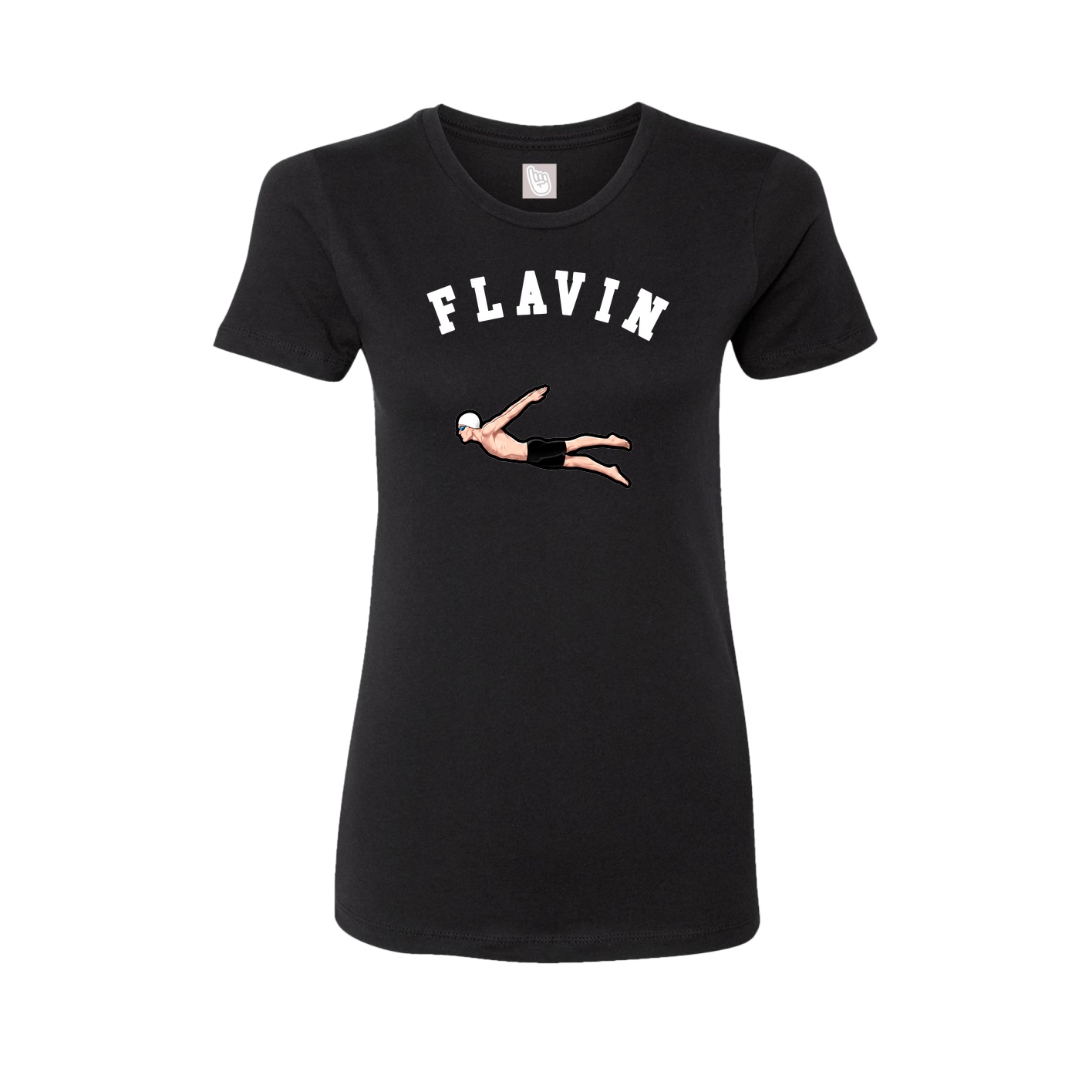 Fitted Women's Tee — Shirsey Arch in Black