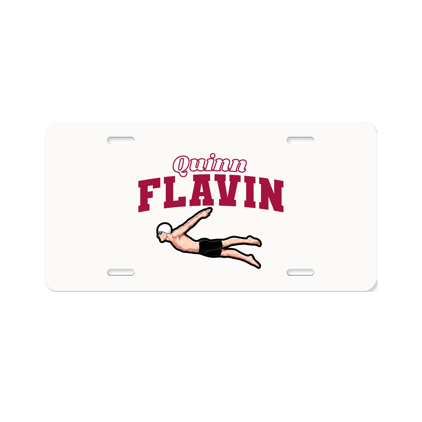 License Plate — Name Arch in Classic