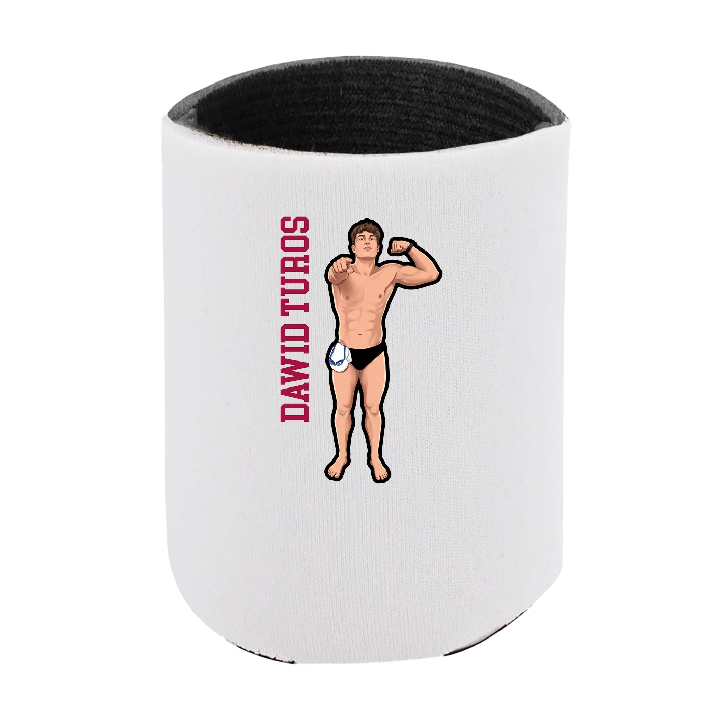 Can Holder — Name Vertical in White
