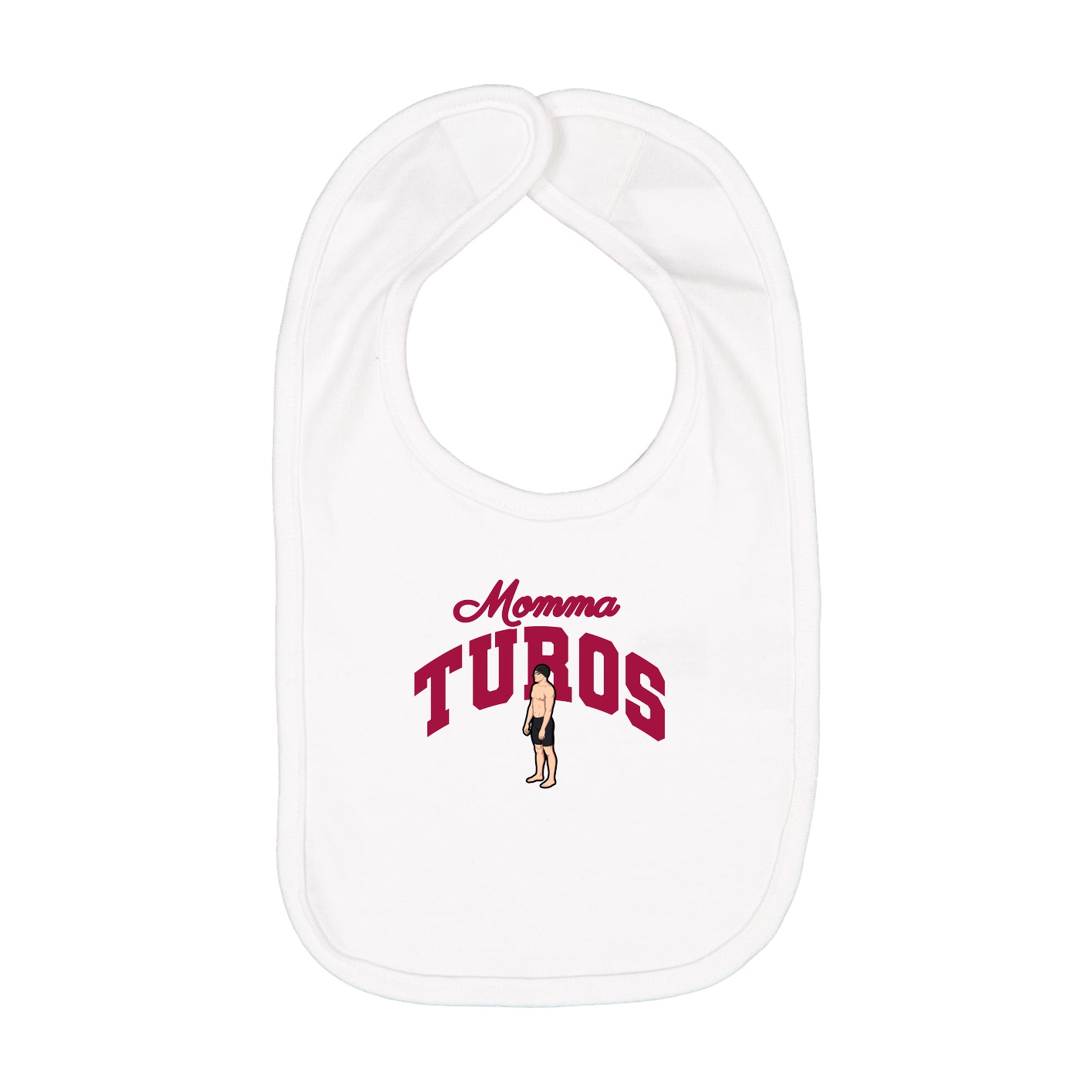 Infant Bib — Mothers Day Arch in White