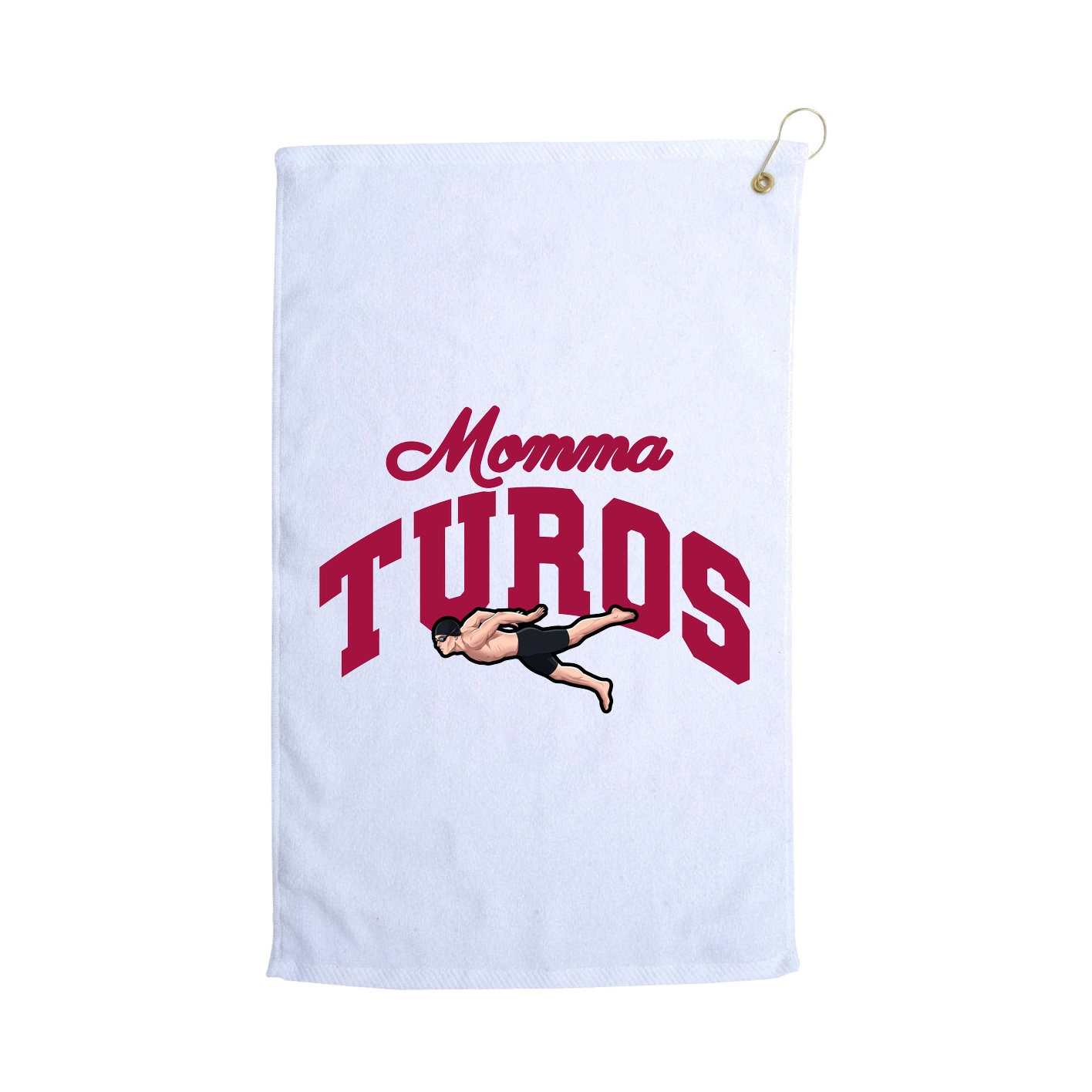 Golf Towel — Mothers Day Arch in White