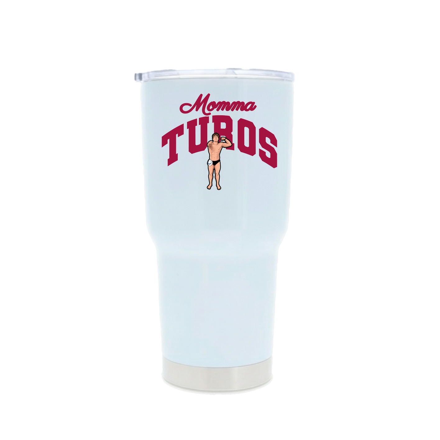 30oz Stainless Steel Tumbler — Mothers Day Arch in White