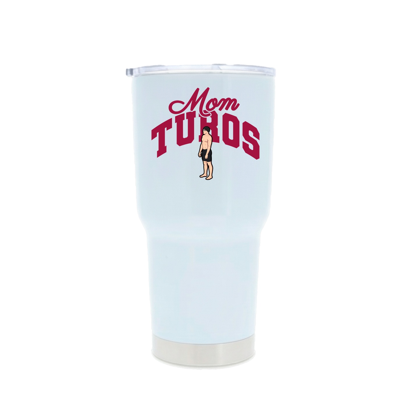 30oz Stainless Steel Tumbler — Mothers Day Arch in White