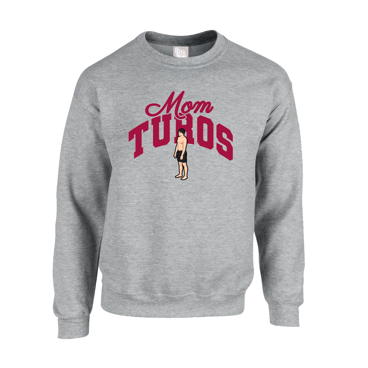 Fleece Crew — Mothers Day Arch in Grey