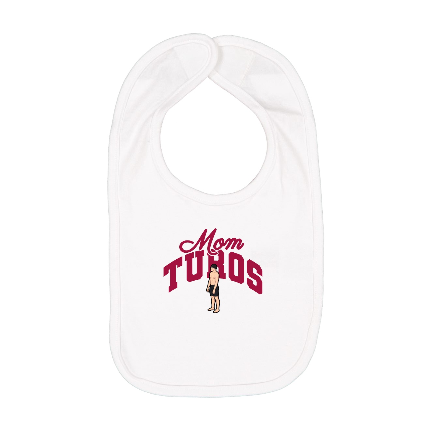 Infant Bib — Mothers Day Arch in White