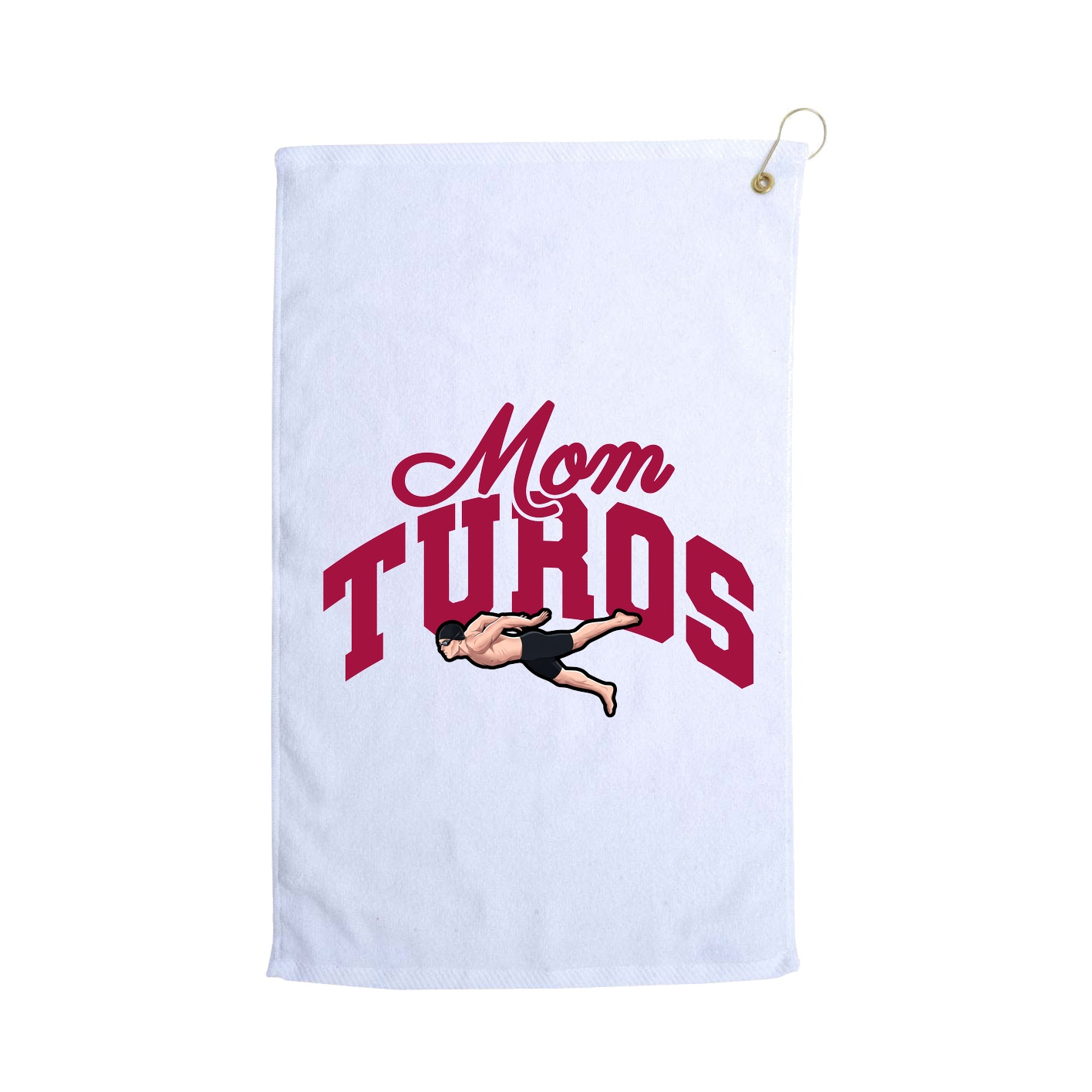 Golf Towel — Mothers Day Arch in White
