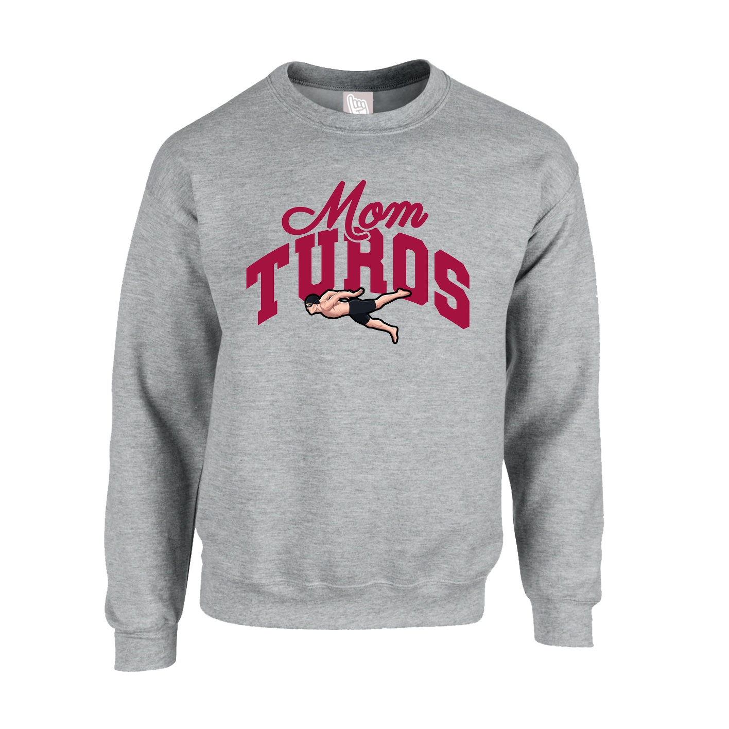 Fleece Crew — Mothers Day Arch in Grey