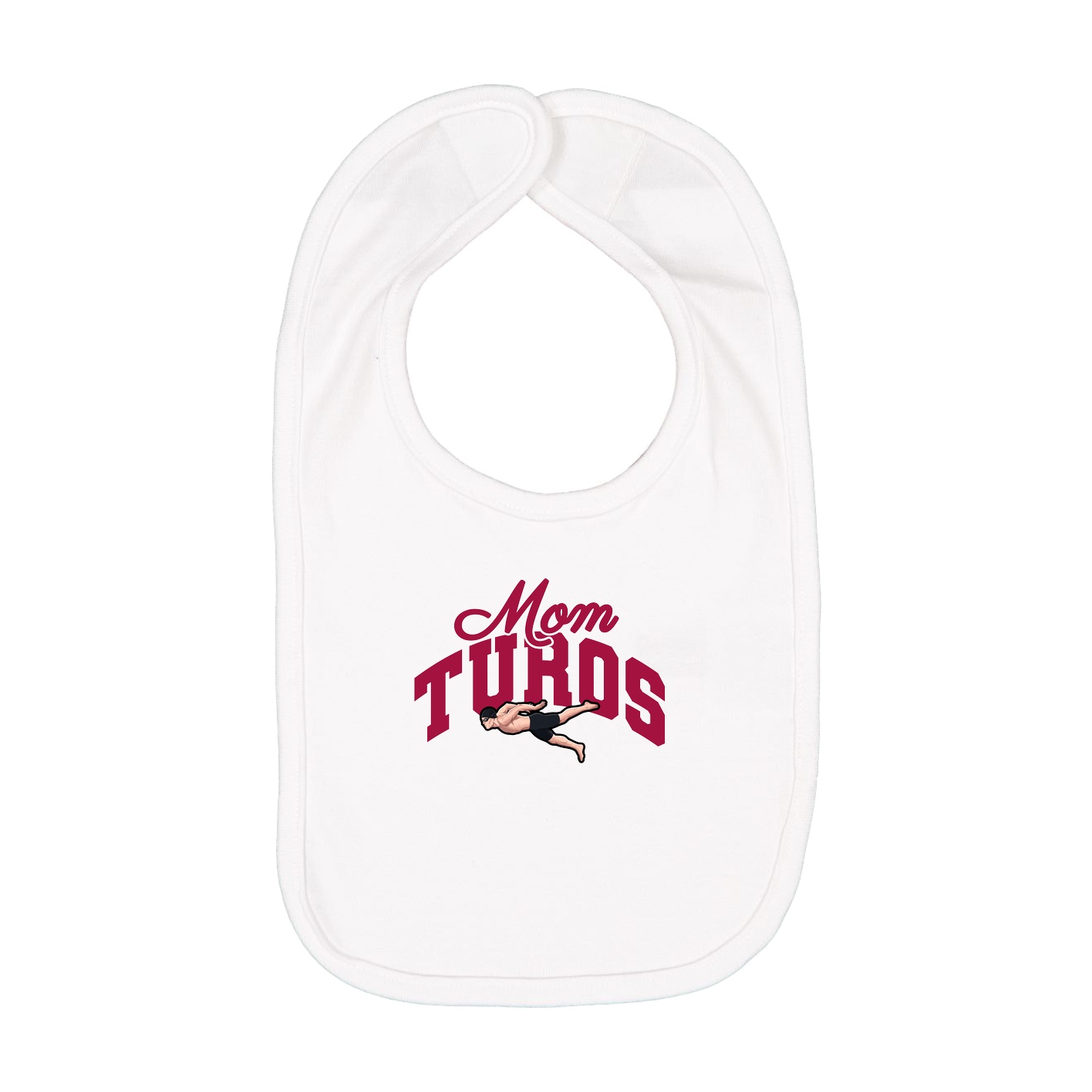 Infant Bib — Mothers Day Arch in White