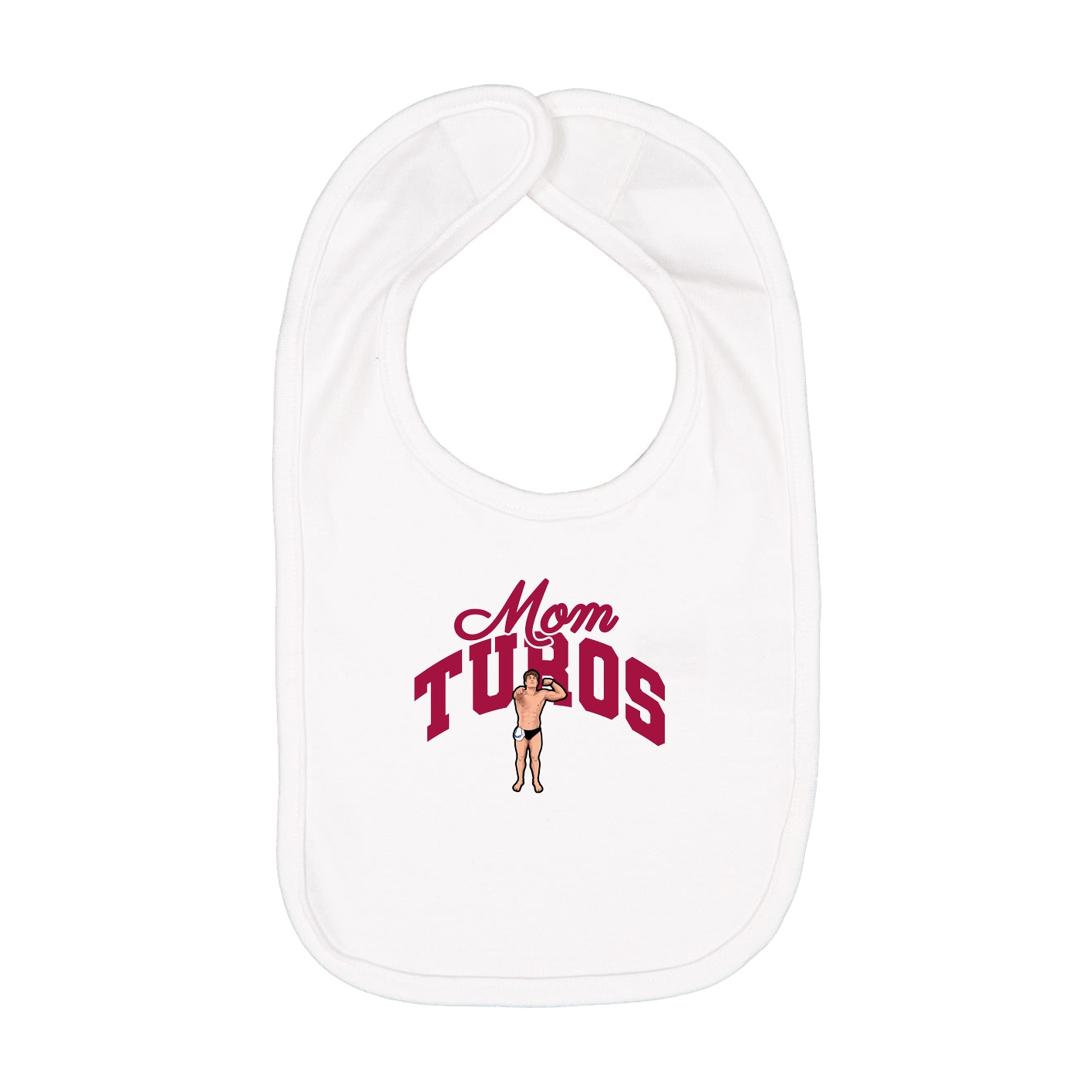 Infant Bib — Mothers Day Arch in White
