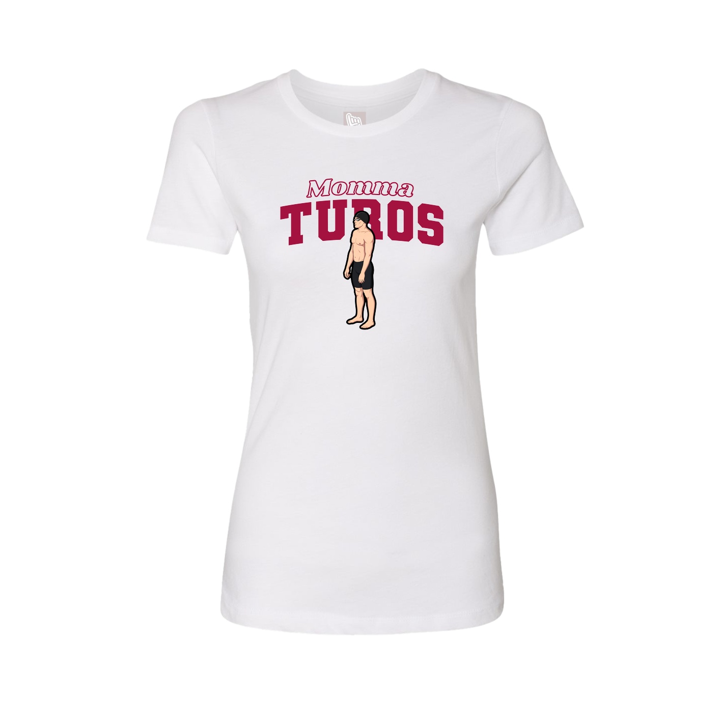 Womens Tee — Mothers Day Block in White