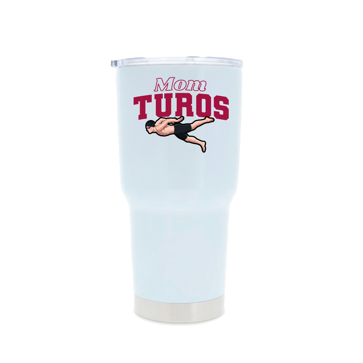30oz Stainless Steel Tumbler — Mothers Day Block in White