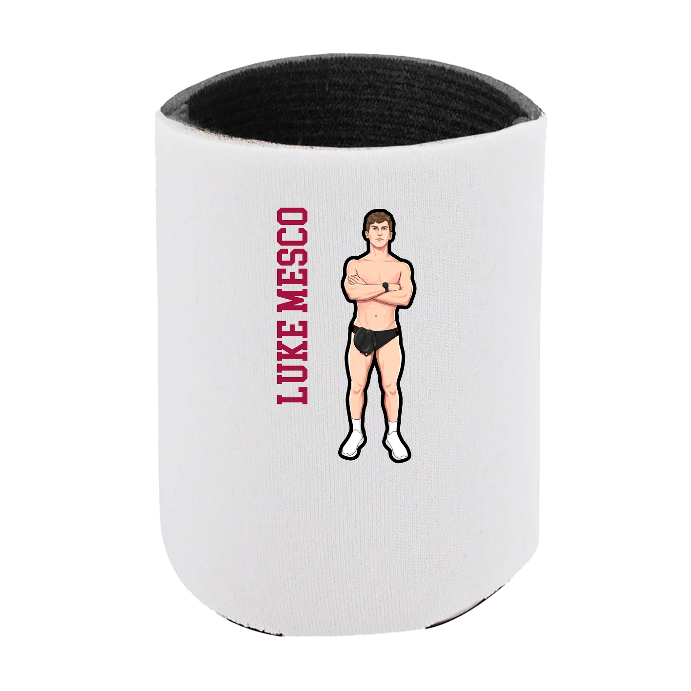 Can Holder — Name Vertical in White