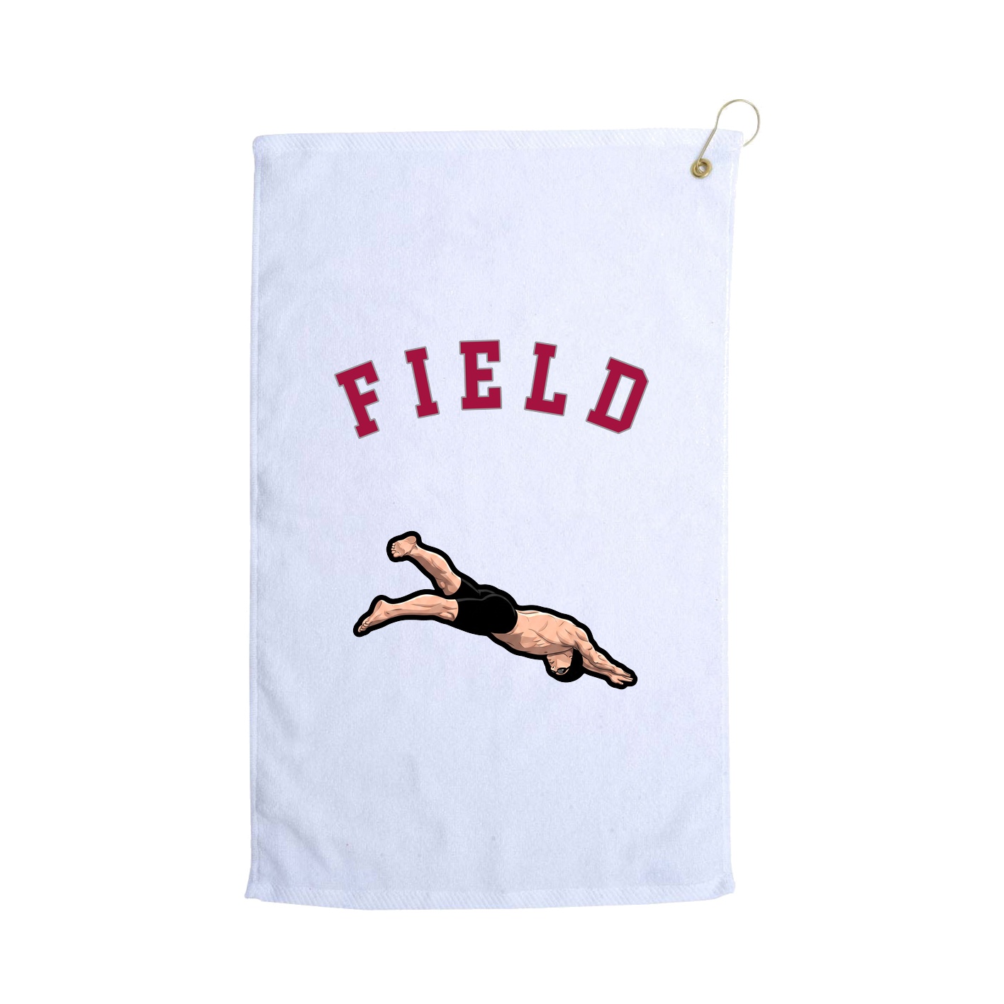 Golf Towel — Shirsey Arch in White